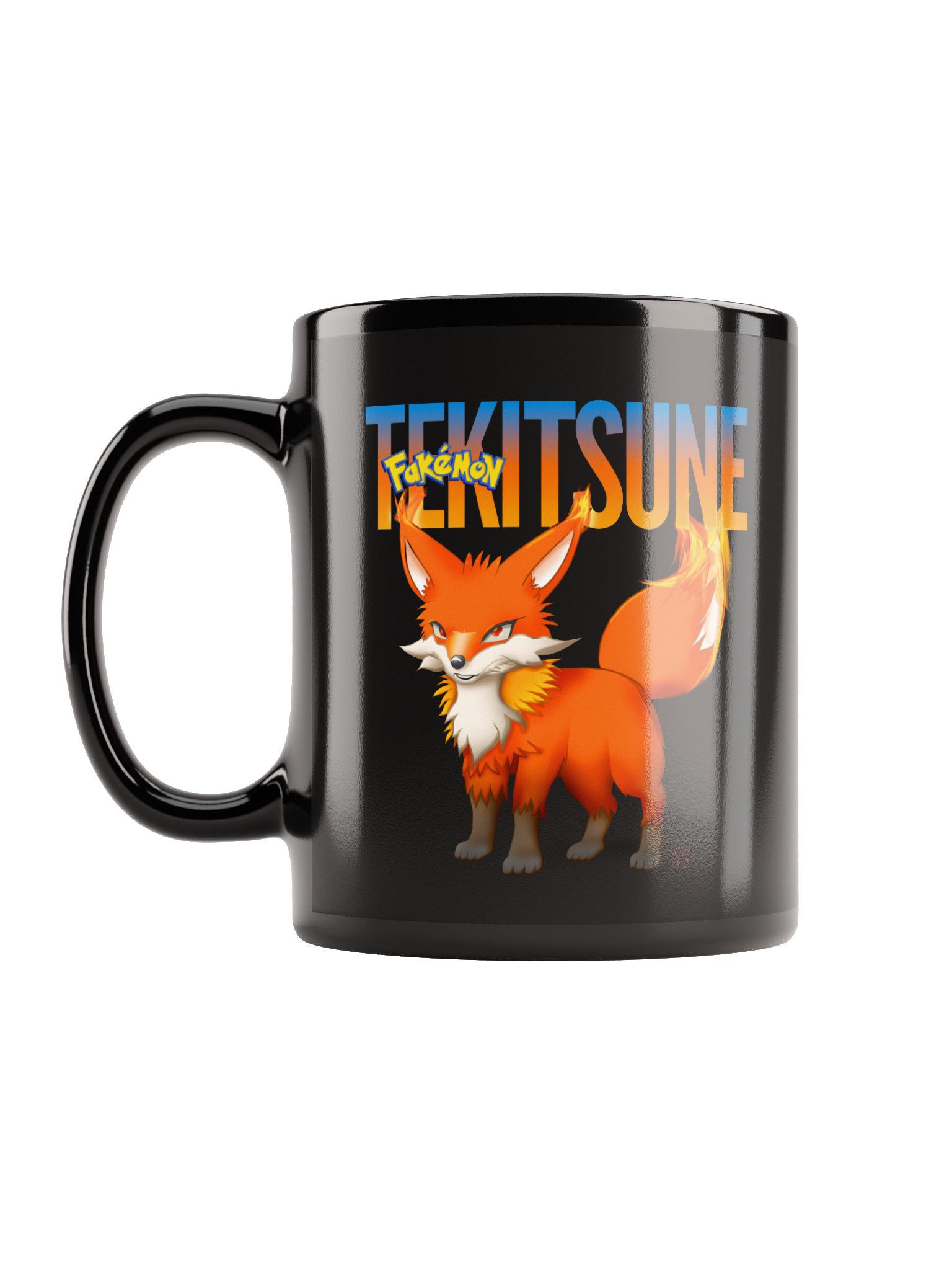 Tekitsune V Black Mug product image (1)