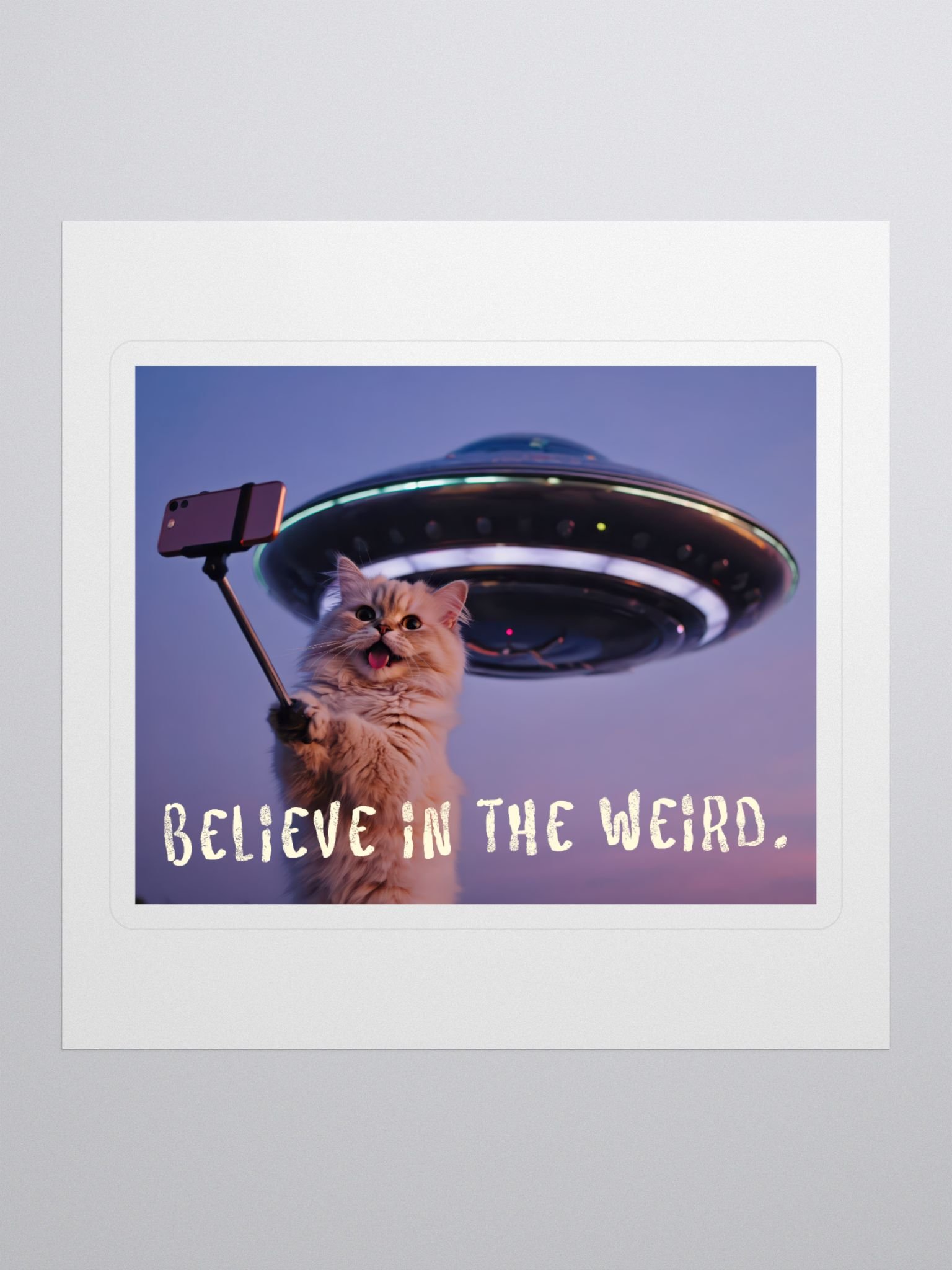 Spooky Chill Sticker – “Believe in the Weird” product image (1)
