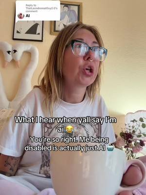Replying to @ThatLaundromatGuy2.0 so true bestie 😂😂 #disabledtiktok #arthrogryposis #amcstrong #disabilitypride 