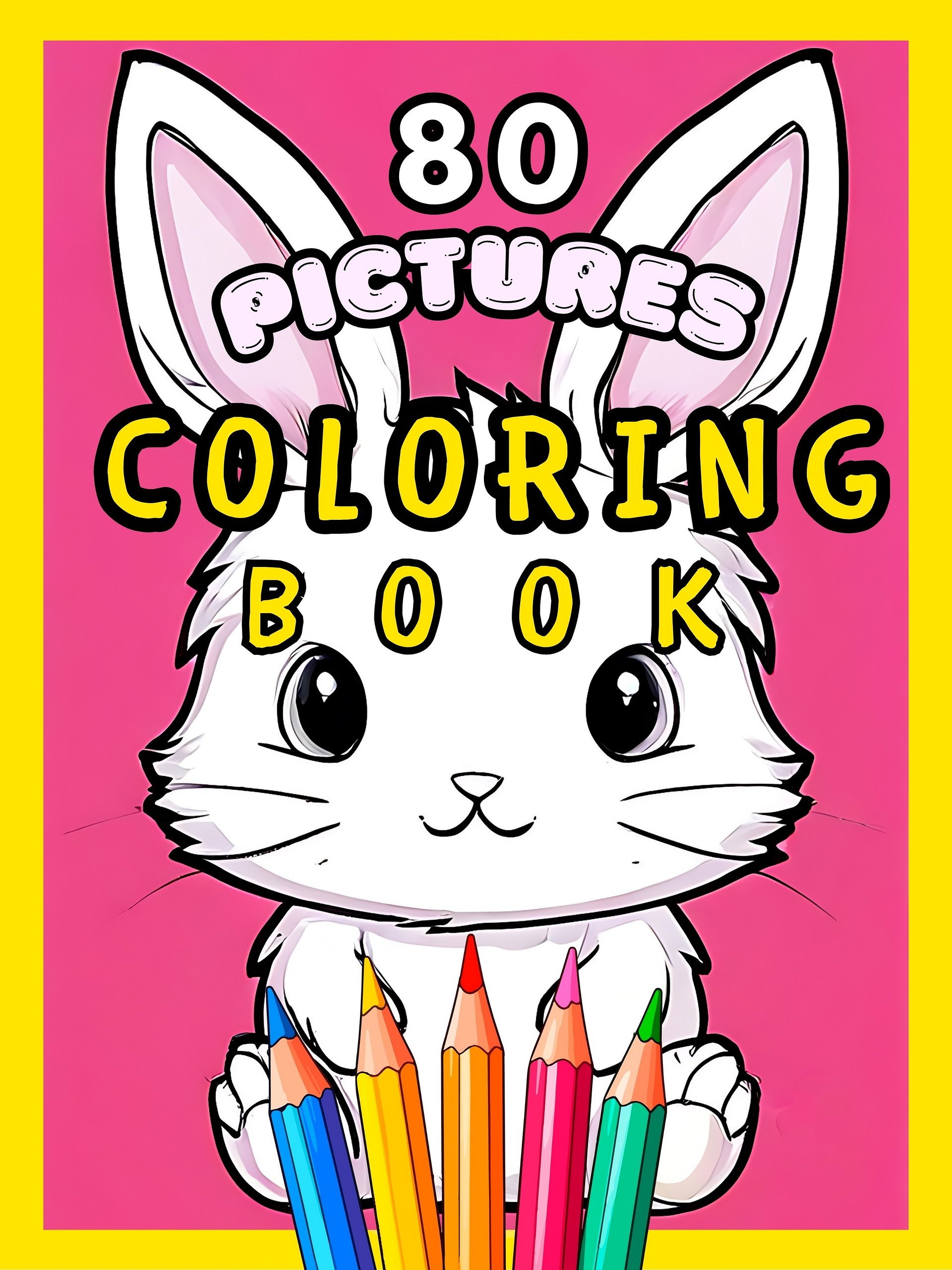 80 Pictures Children Coloring E-Book - Printable product image (2)