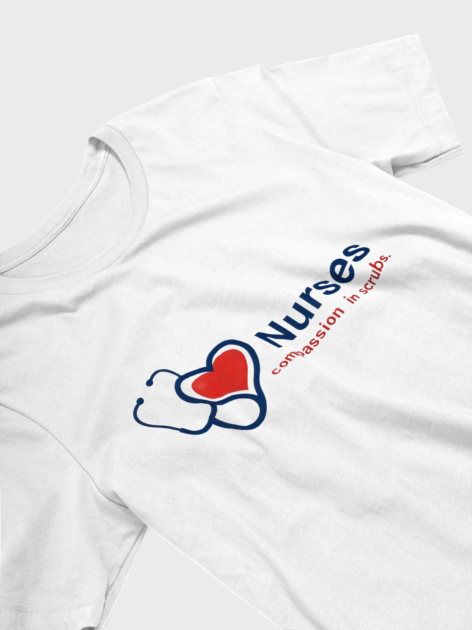 Compassionate Nurses Stethoscope Heart T-Shirt product image (21)