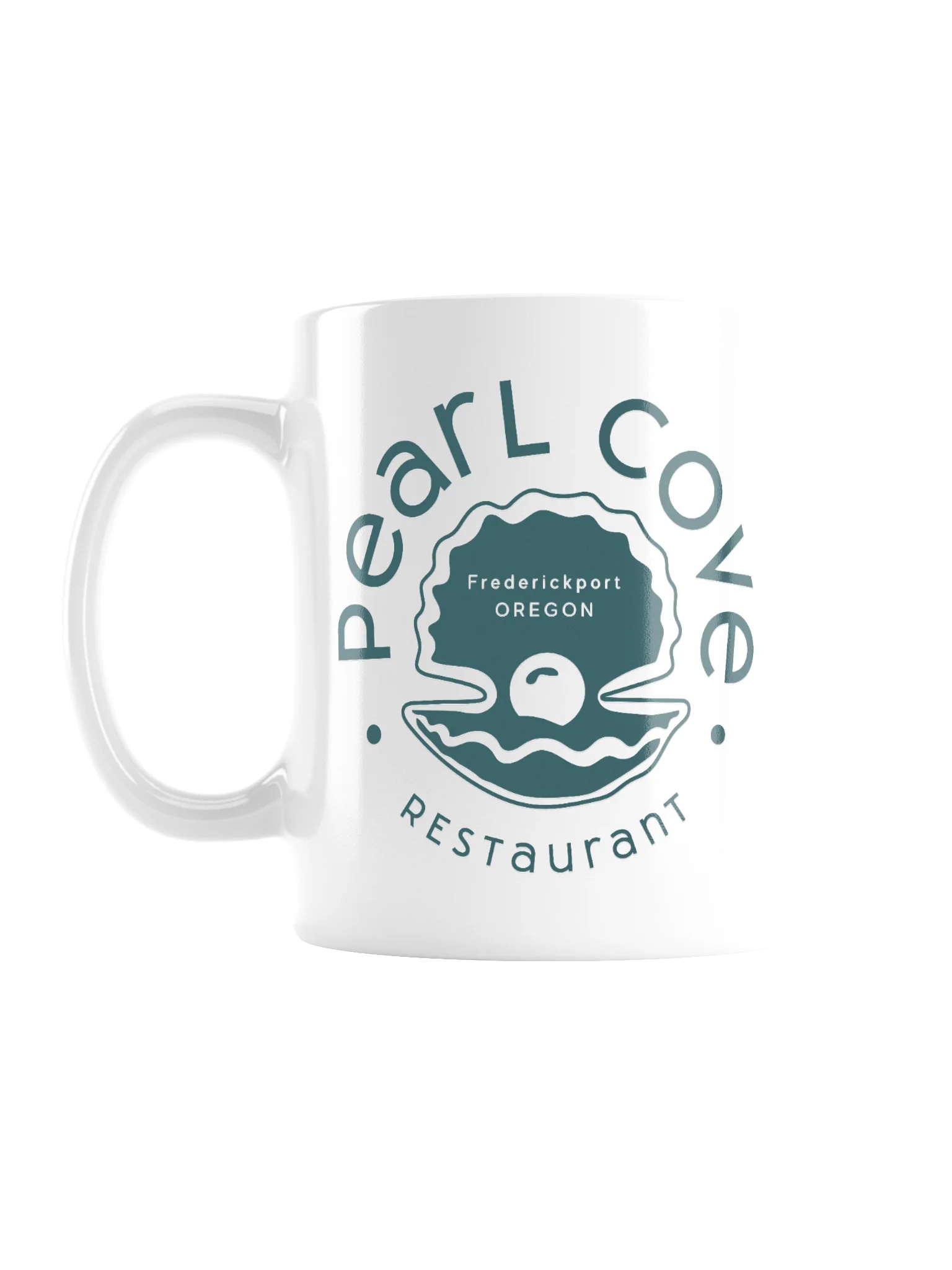 Pearl Cove Teal Coffee Mug product image (2)