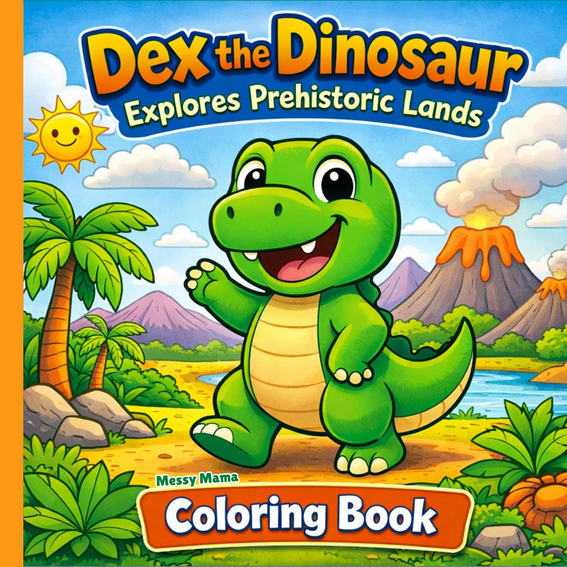 Dex the Dinosaur Explores Prehistoric Lands Coloring Book product image (1)