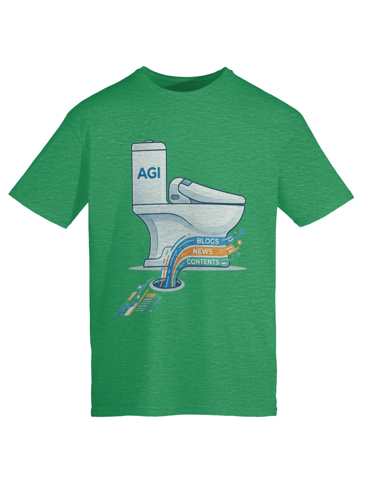 AGI Content Factory T-Shirt | AI Slop Humor for Future Natives product image (5)
