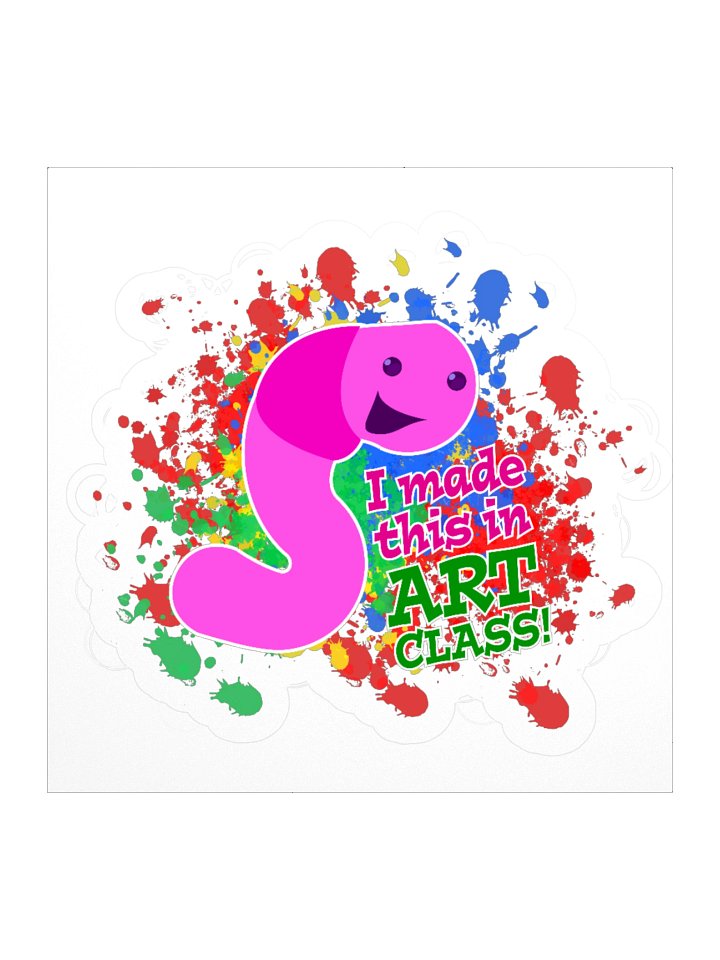 Worm's Art Class Sticker product image (1)
