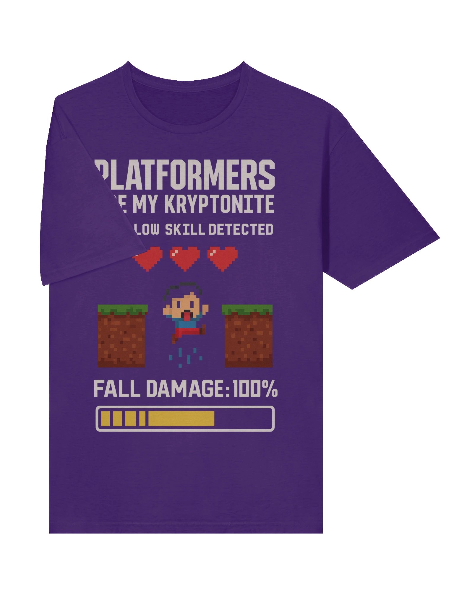 Platformers Are My Kryptonite – Funny Retro Gamer T-Shirt product image (5)