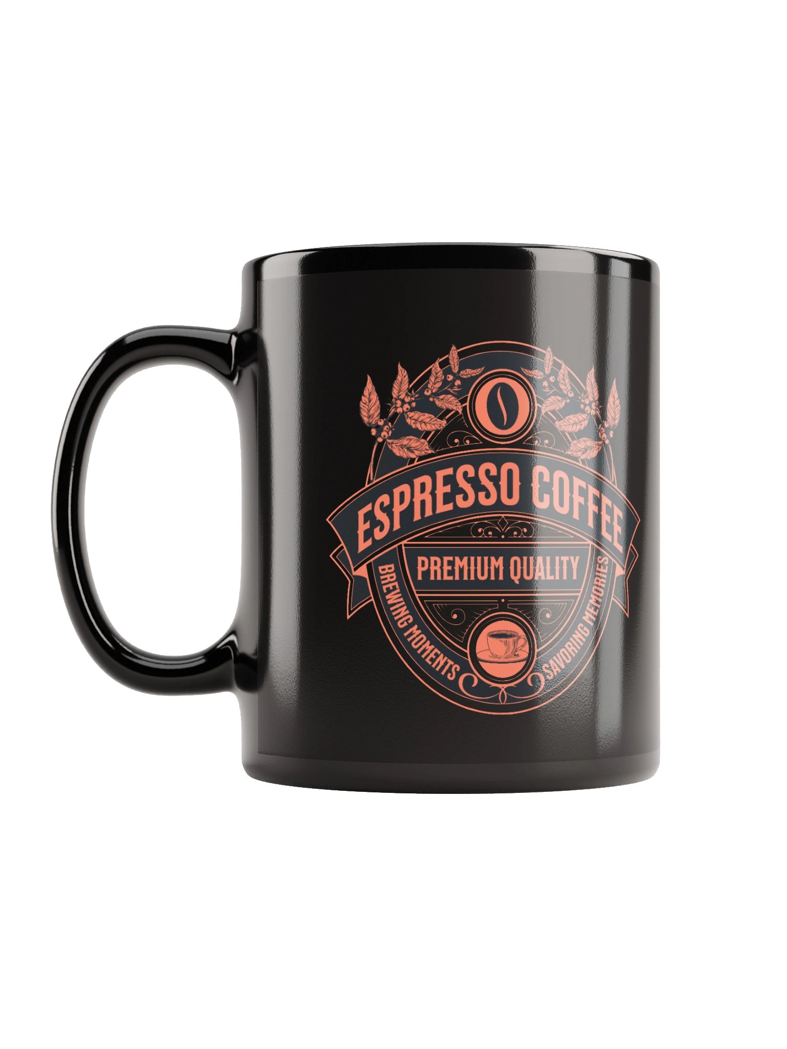 Stylish Espresso Black Glossy Mug for Coffee Lovers product image (11)