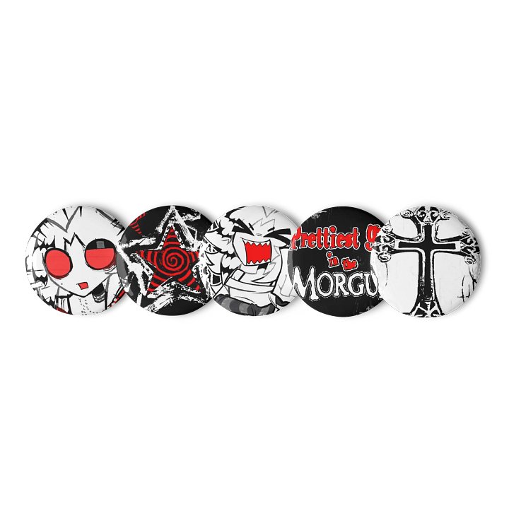 GHOSTIE/GOOBIE THEMED PIN BUTTONS product image (1)