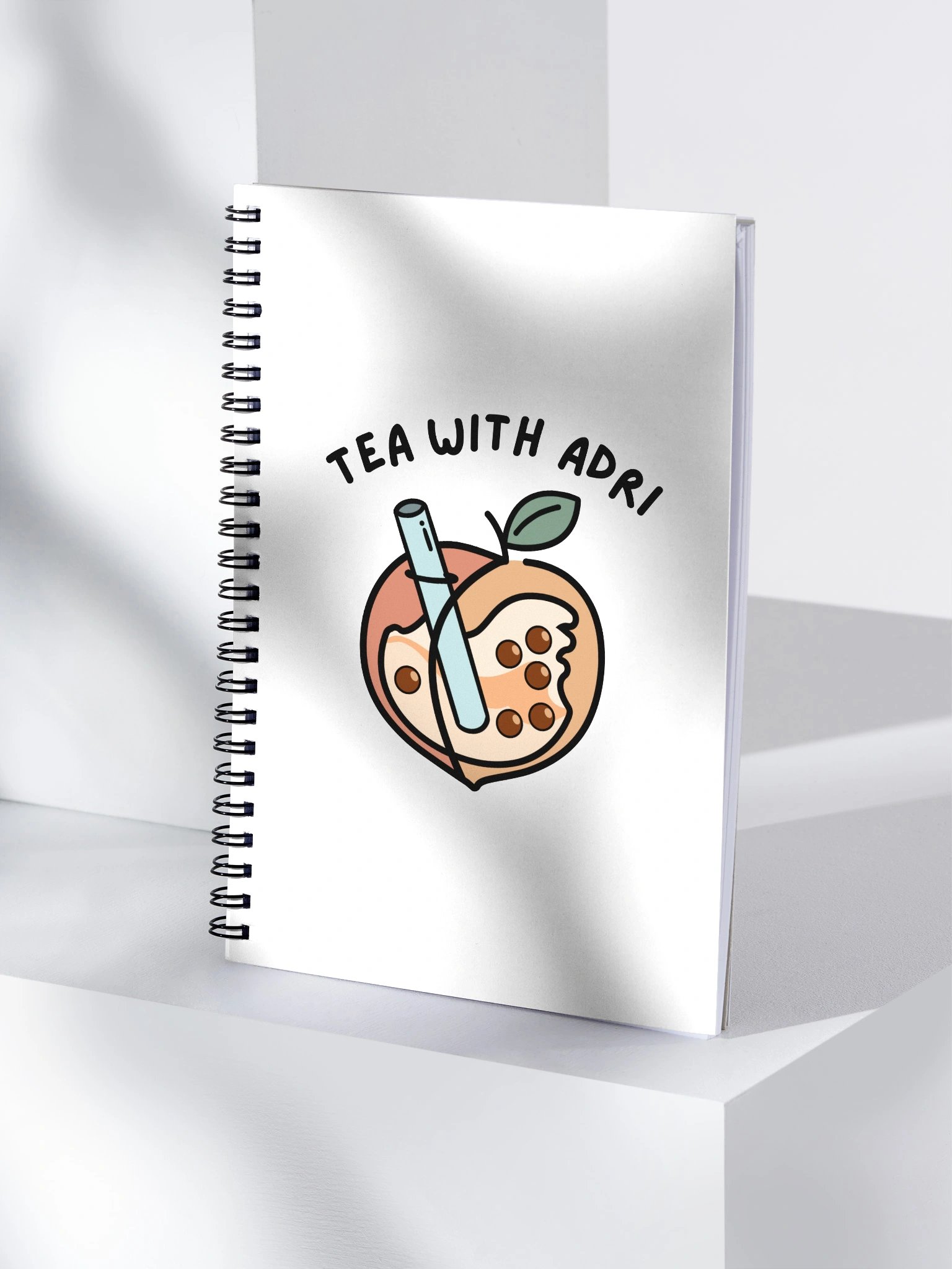 Peachy Boba Spiral Notebook product image (4)
