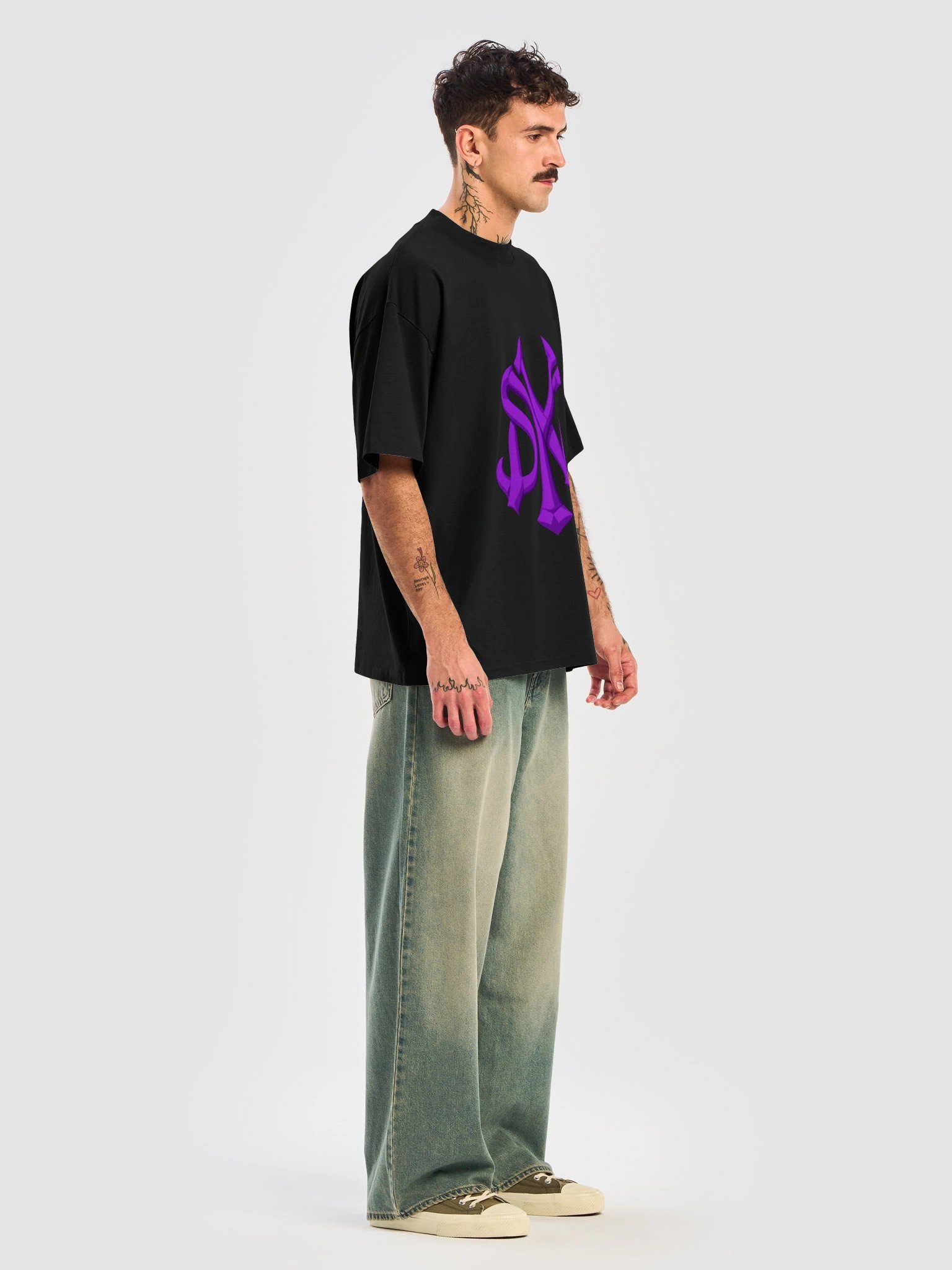 SM Signature Oversized Tee – Neon Palms Edition product image (7)