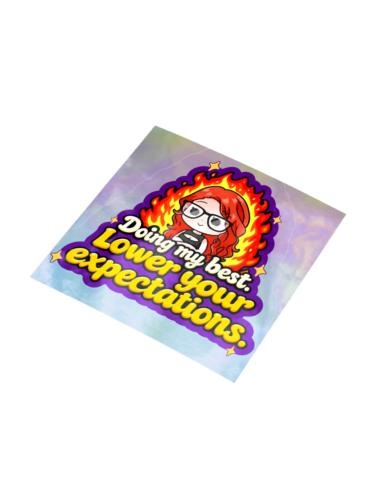 Doing my best Holo Sticker product image (9)
