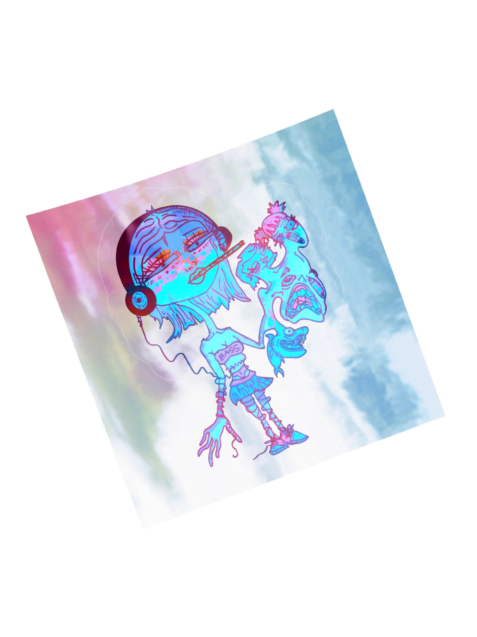 BASS BABE Holo Sticker product image (13)