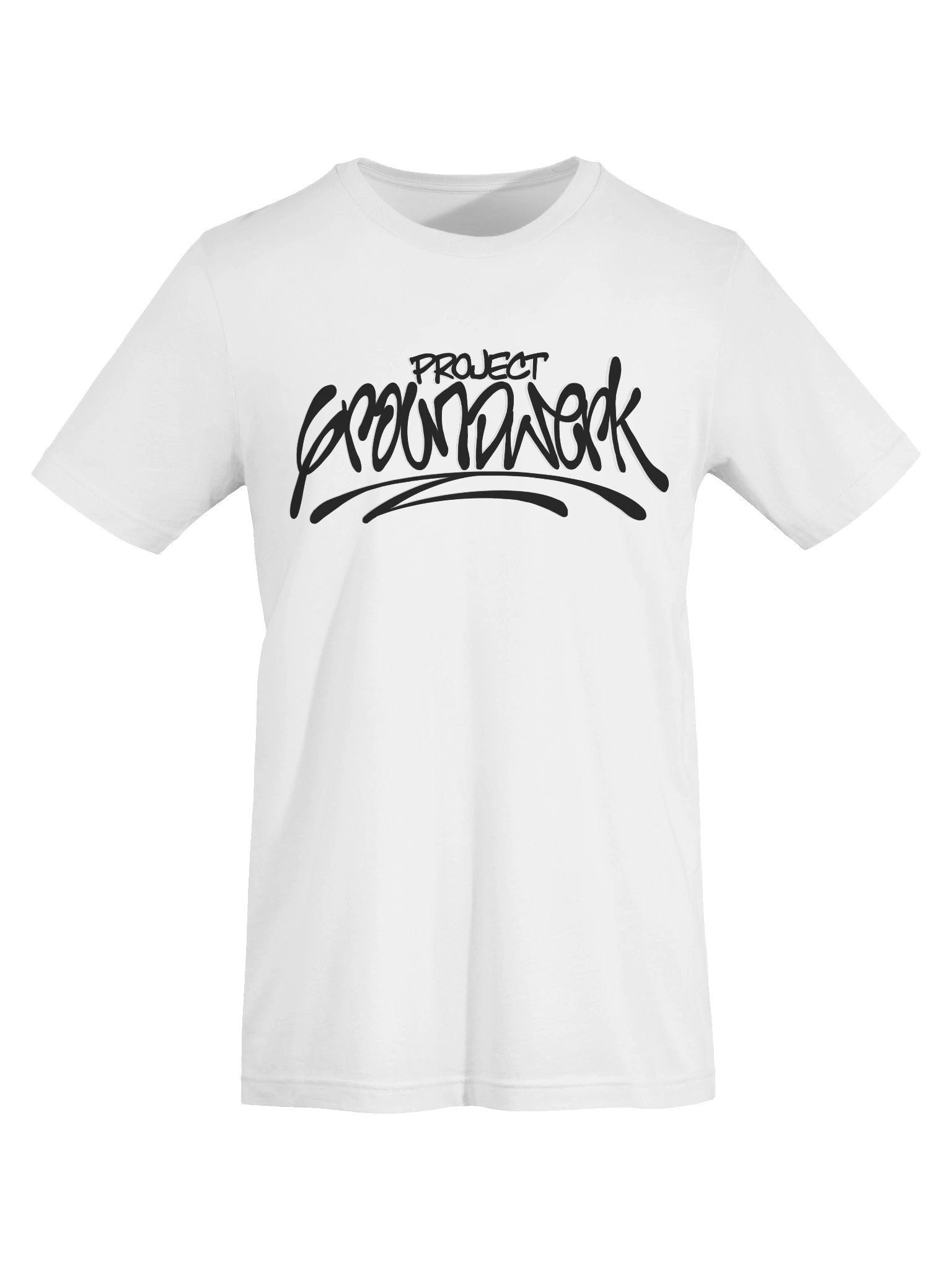 Project Groundwerk Basic Logo Adult Unisex White T-Shirt product image (7)