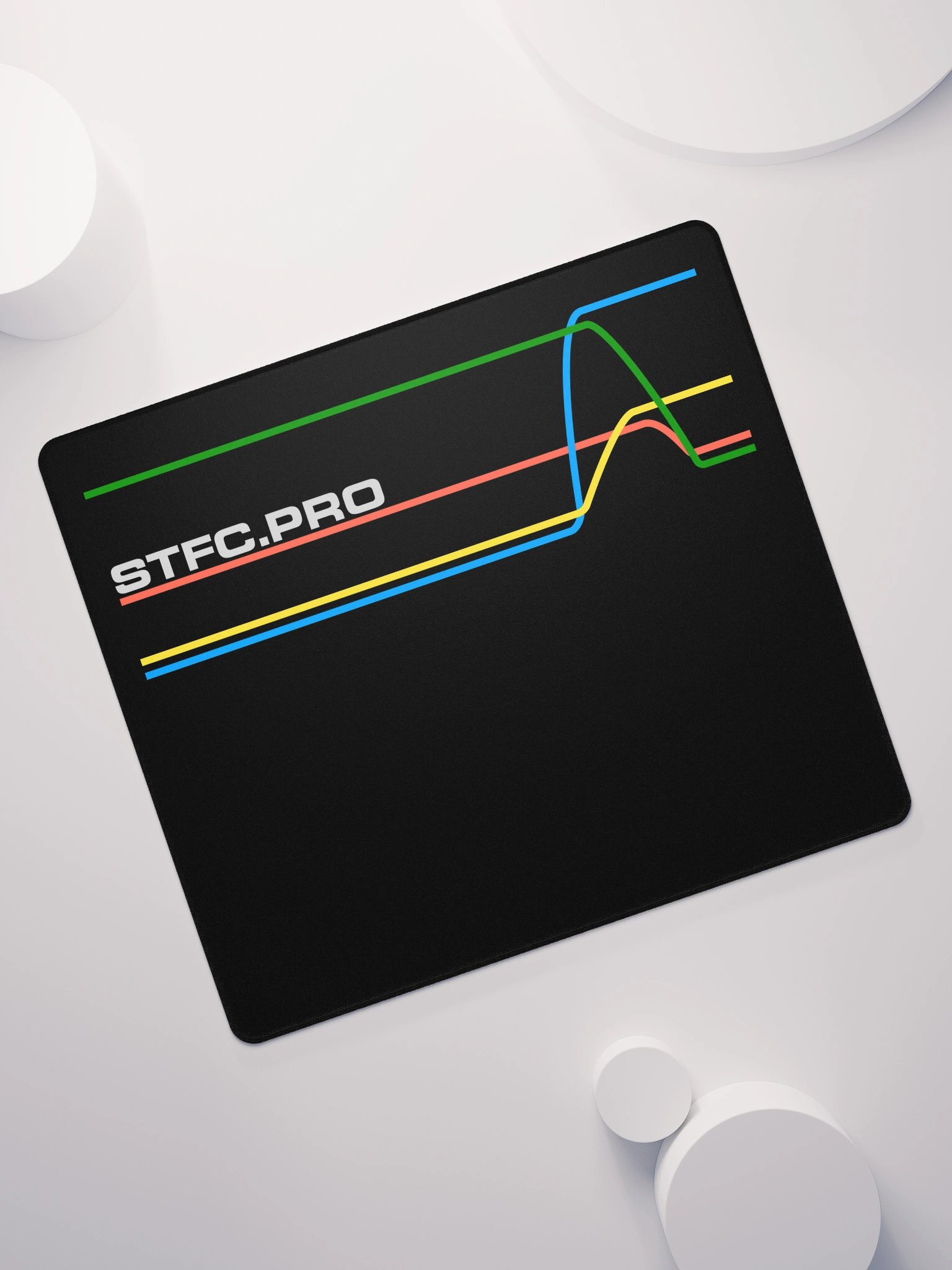 80s Inspired STFC.PRO graph lines Mousepad product image (7)