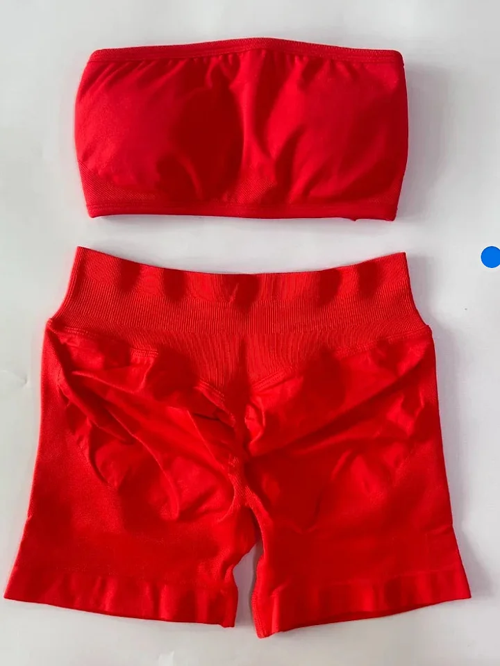 True Red (Bandeu + Mid Contour Short ) ⭐️ ⭐️ ⭐️ ⭐️ product image (1)