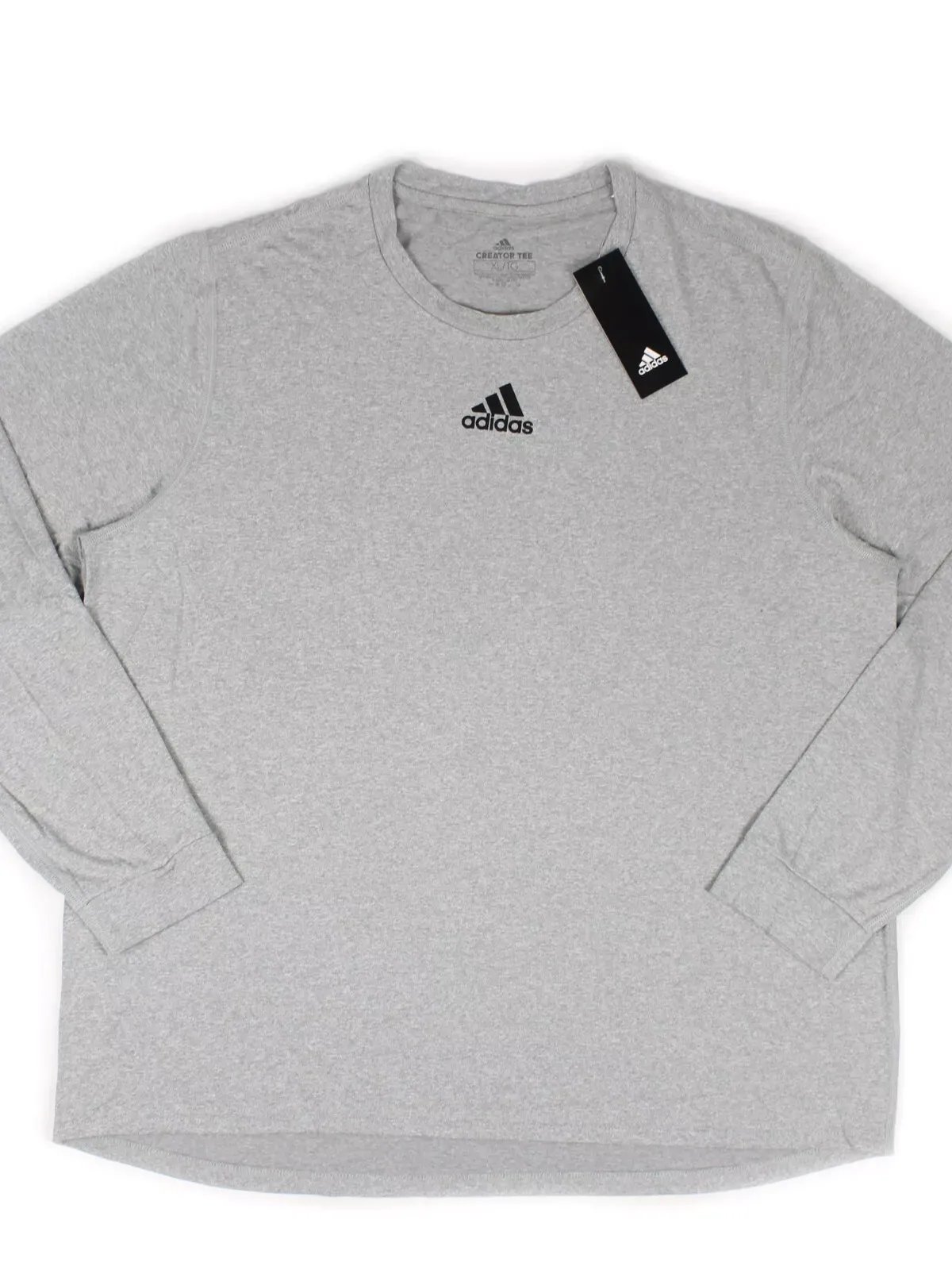 Adidas Men's Climalite Creator Long Sleeve T-Shirt Gray / Black EK0130 product image (1)