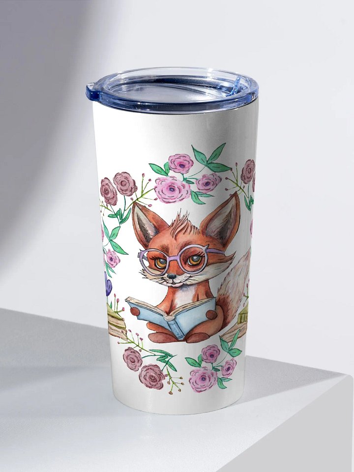 Book Smart Fox Steel Tumbler product image (2)