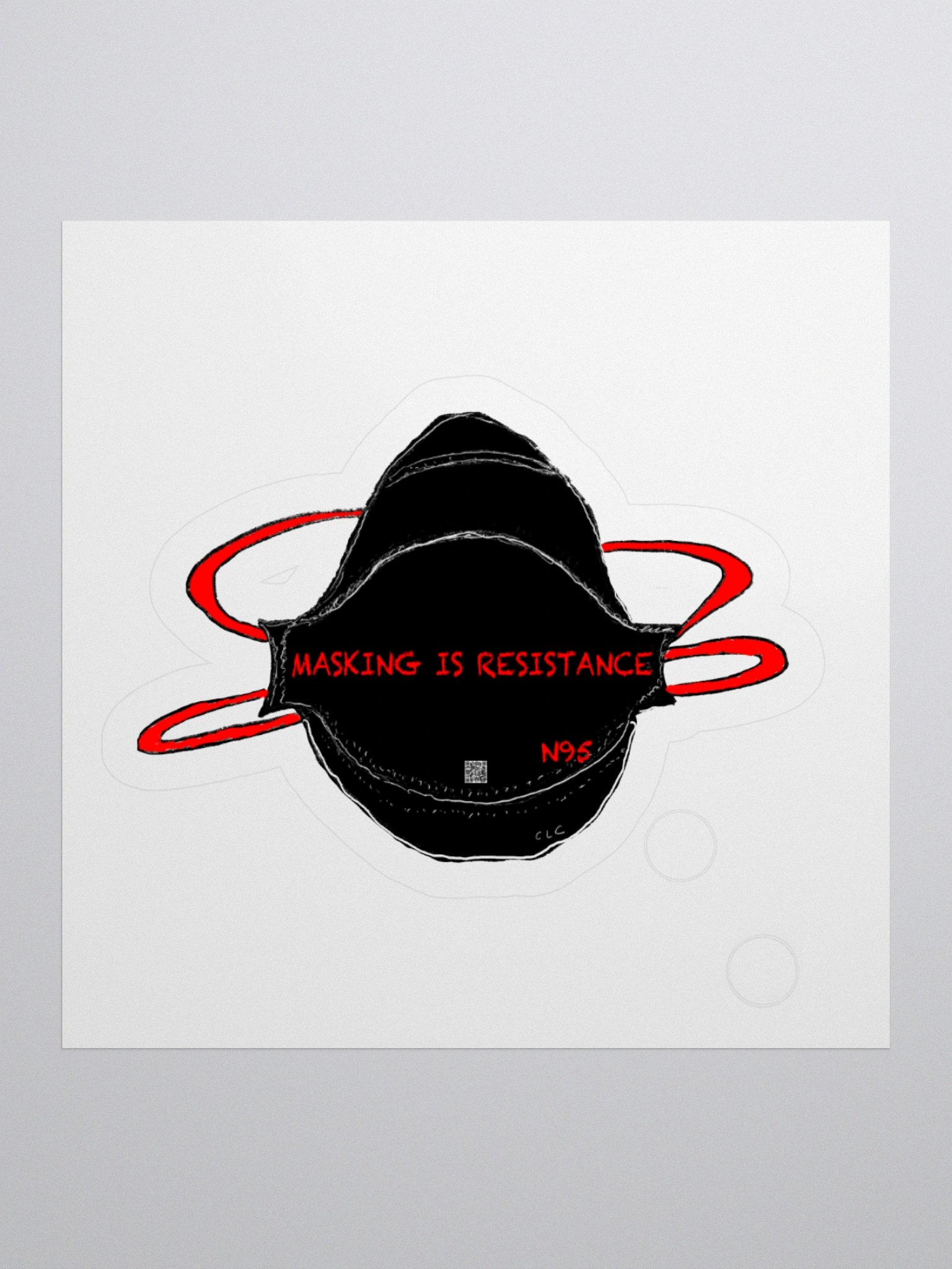 MASKING IS RESISTANCE Stickers product image (2)