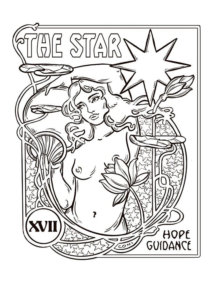 Colouring Page - The Star product image (1)