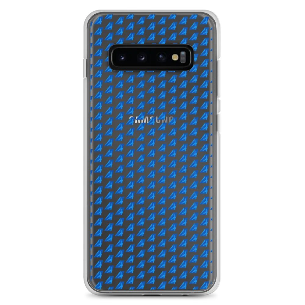 Clear Case for Samsung® - Two-Tone Blue Tailfin Design product image (7)