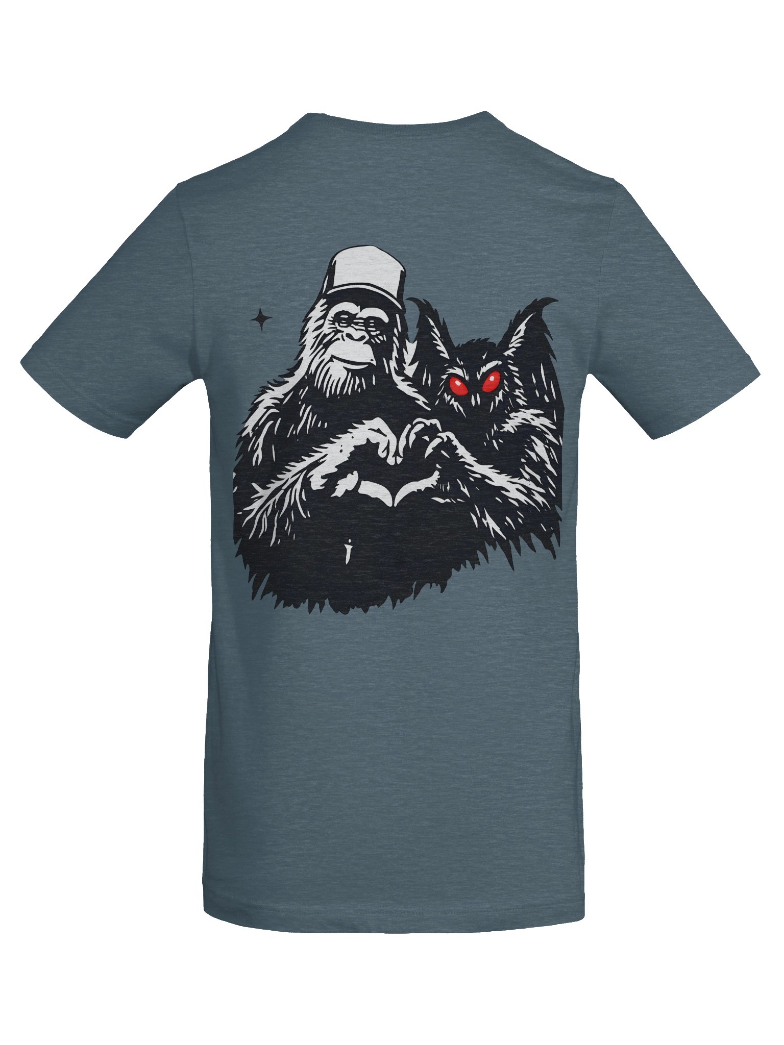 CRYPTID BESTIES W/ FRONT LOGO SUPER SOFT T-SHIRT (HEATHERED COLORS PT.1) product image (8)