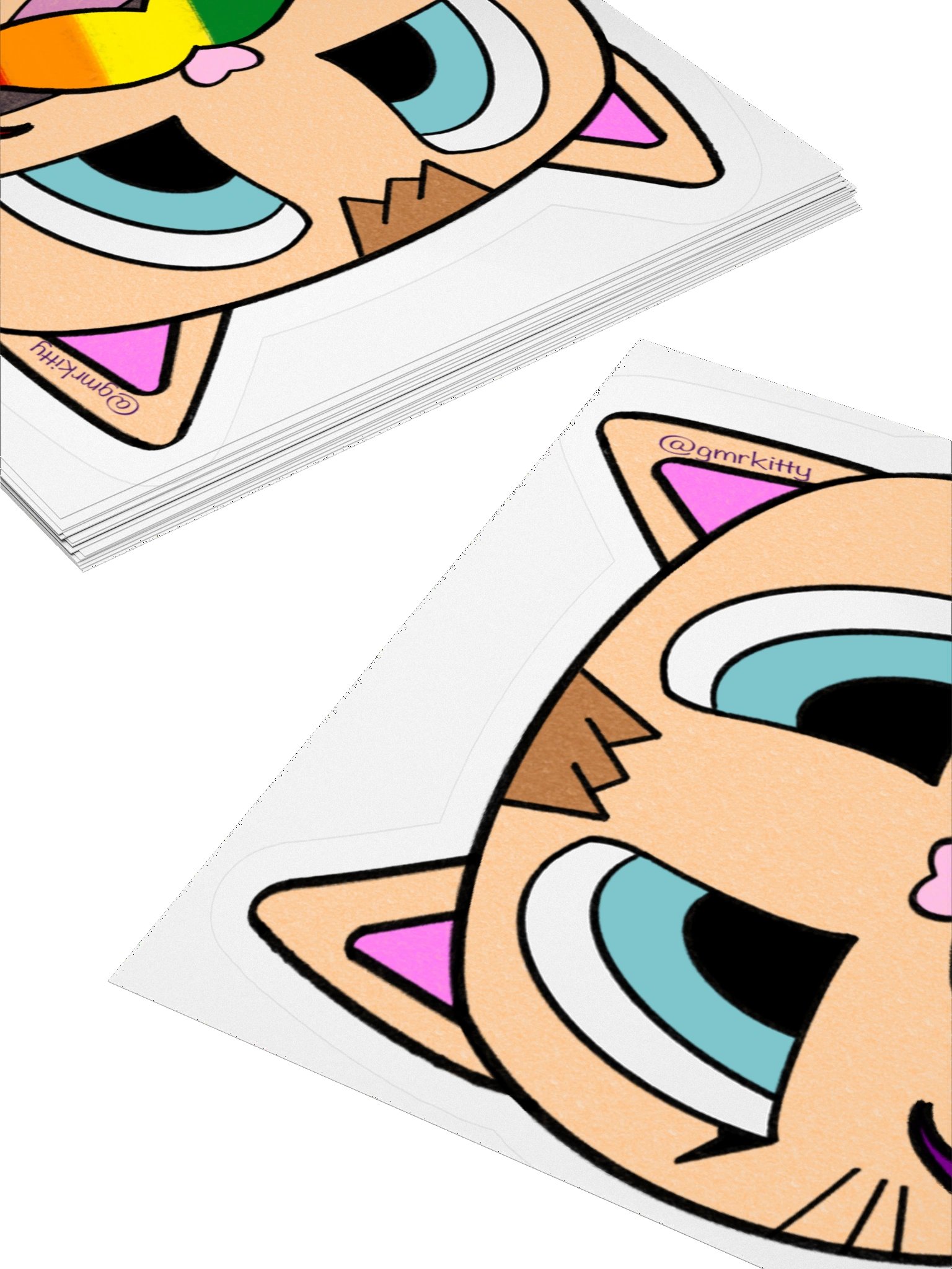 Rainbow Mustache Kitty product image (11)