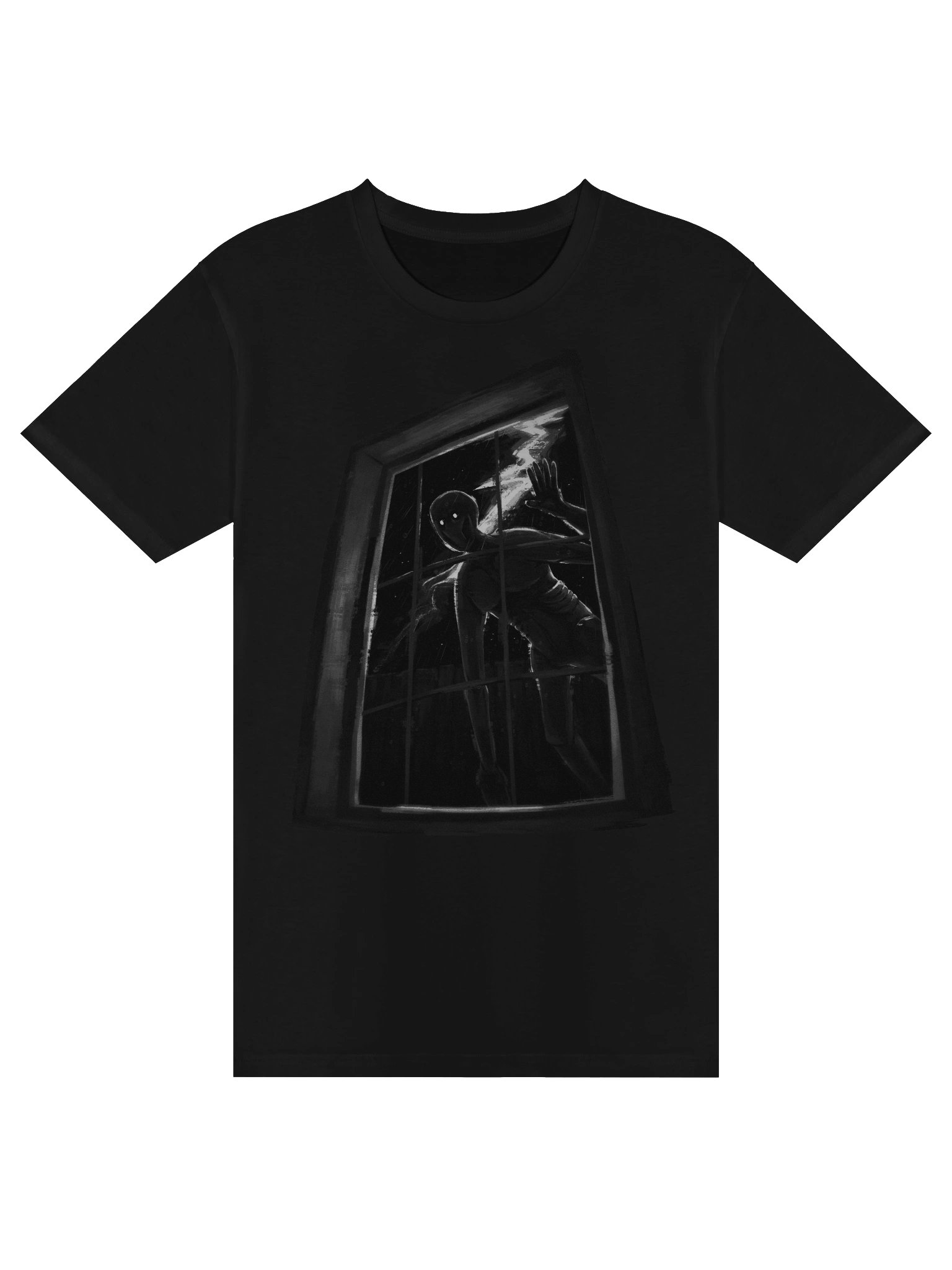 Grayscaled Window Watcher Premium T-Shirt product image (1)