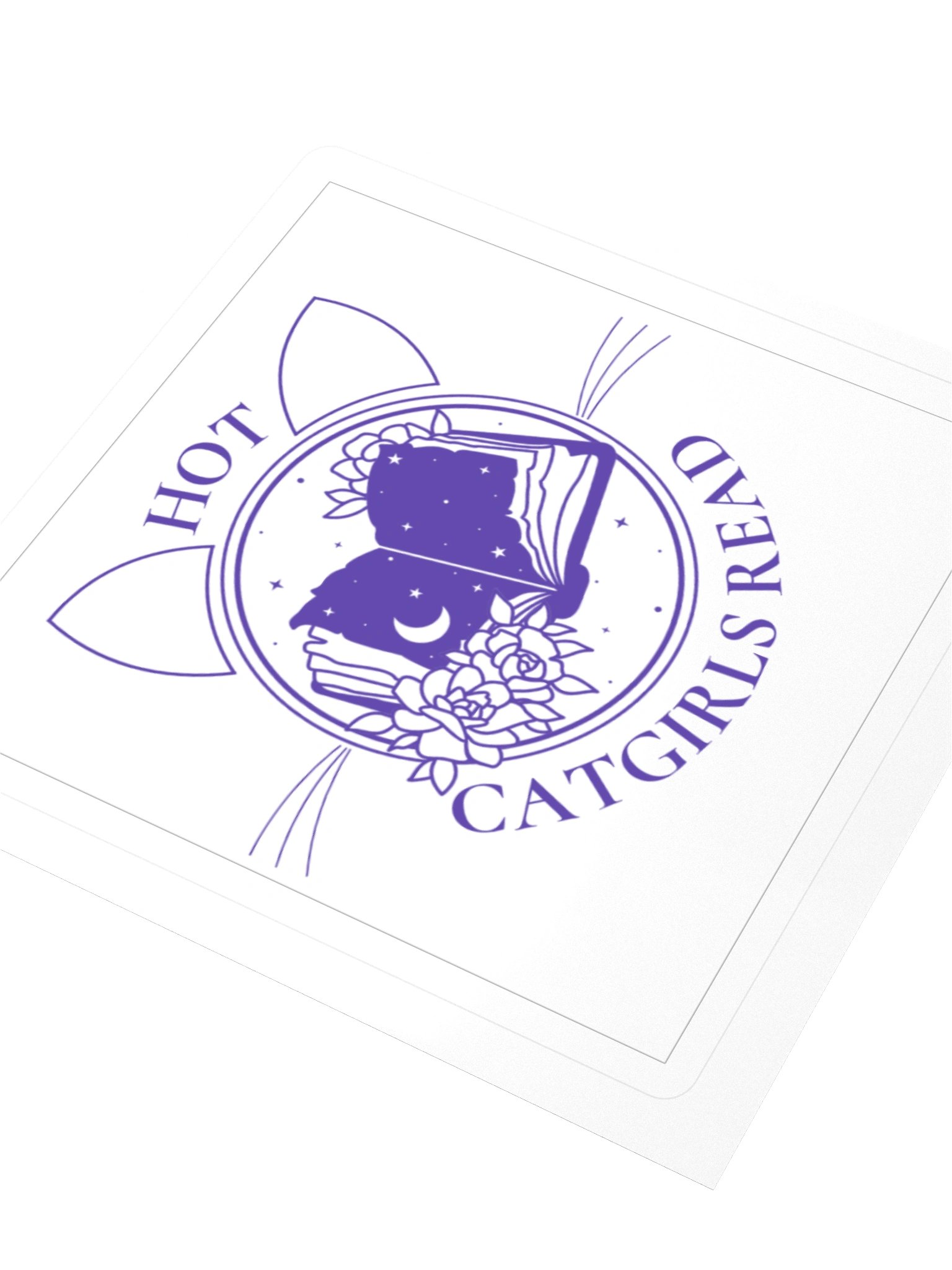 Hot Catgirls Read (Vinyl Sticker) product image (3)