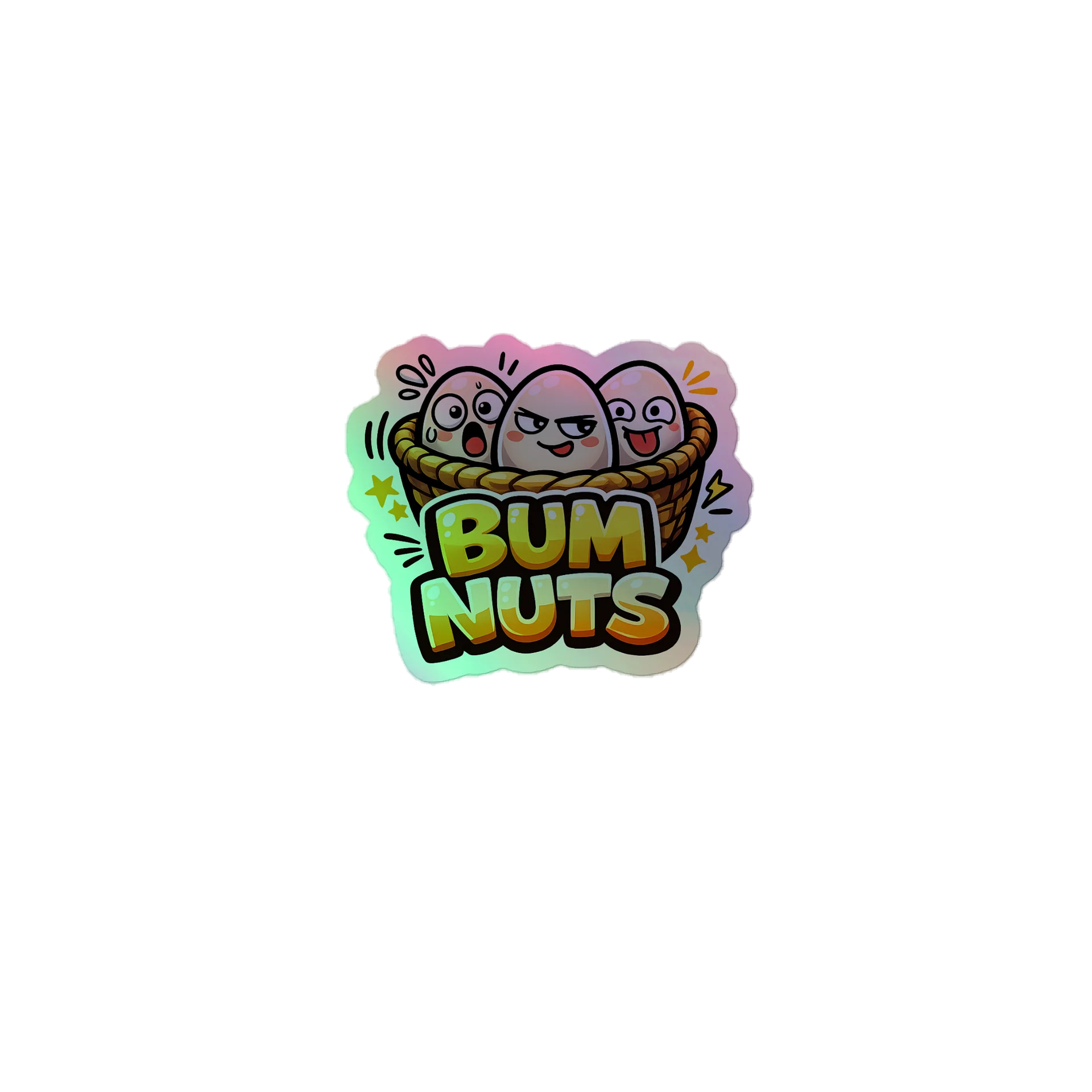 Australian slang EGGS edition Holographic Sticker product image (1)