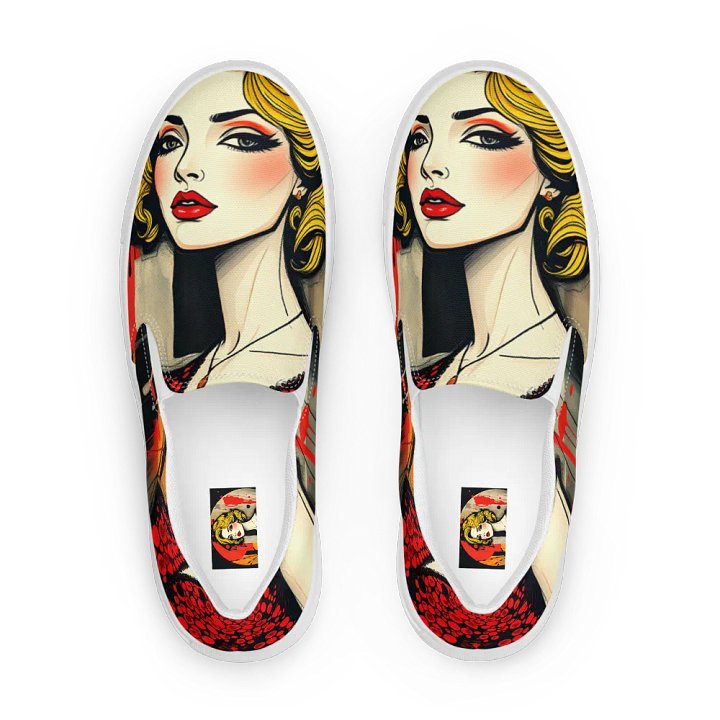femme fatale women's canvas Slip-On shoes product image (1)