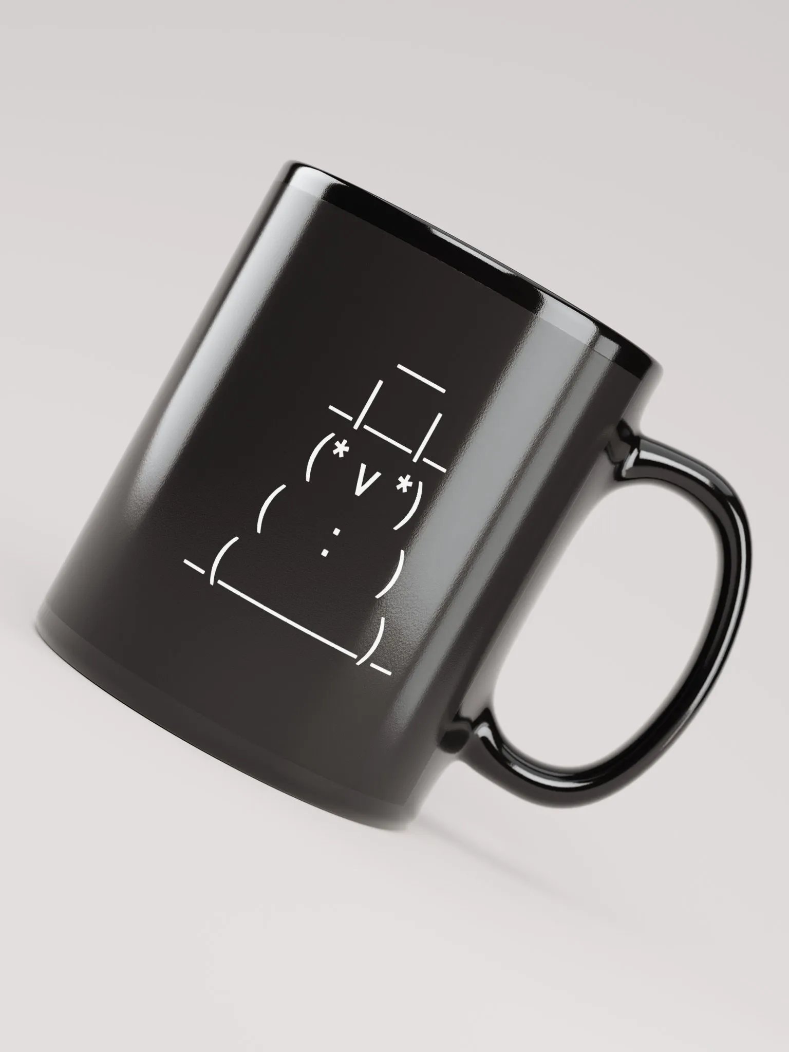 ASCII Snowman Black Mug product image (4)