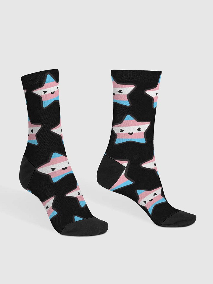 Trans Pride Lucy Black Socks product image (1)