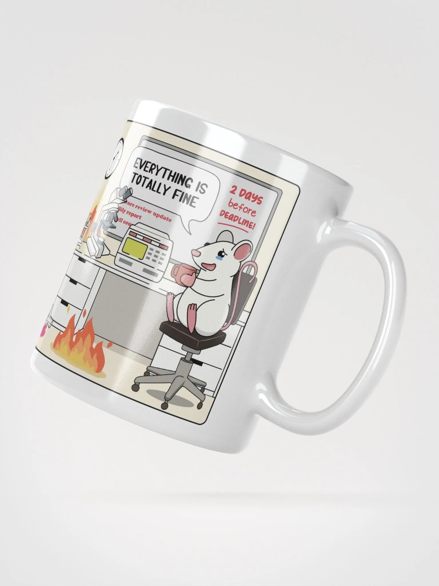 "Burning laboratory" Ceramic mug product image (4)