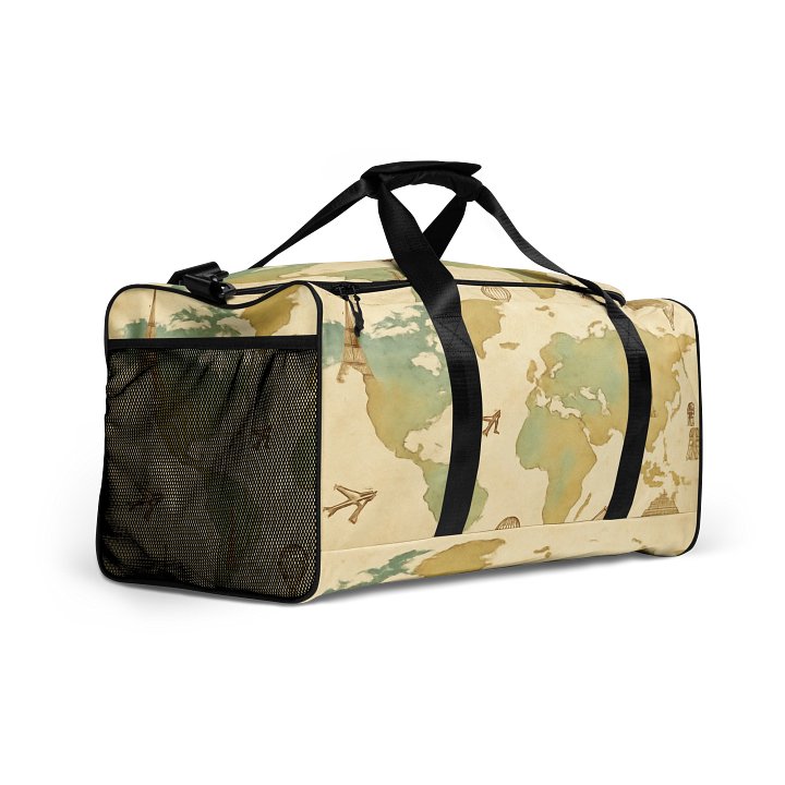 Best Selling - Wanderlust Map All-Over Print Duffle Bag product image (2)