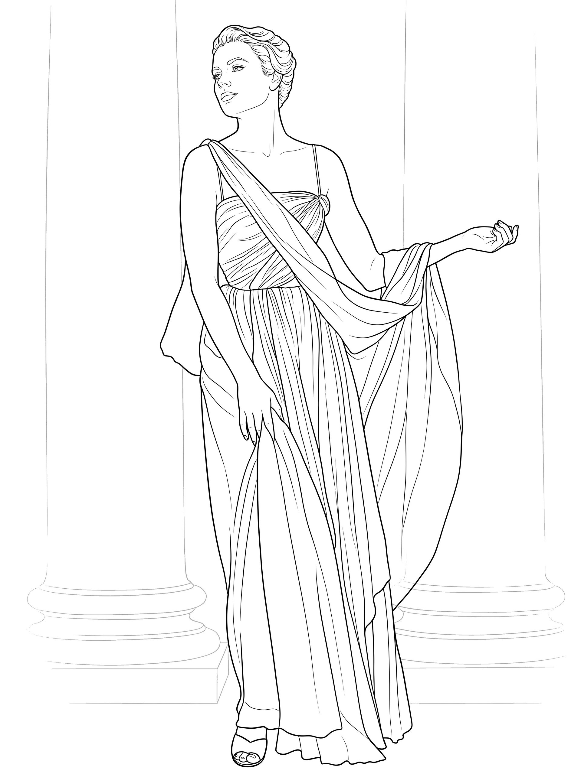 Iconic Old Hollywood Dresses - Coloring Book product image (6)