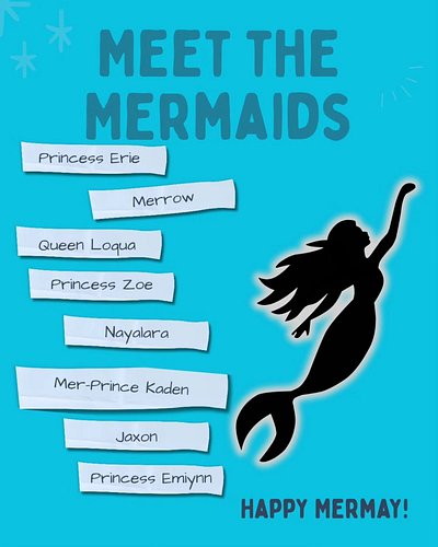It's time for Part Two of Meet The Mermaids!

The mermaids are:
Merrow by @jana_sun_books
Queen Loqua by @rskelloggbooks
Prin...