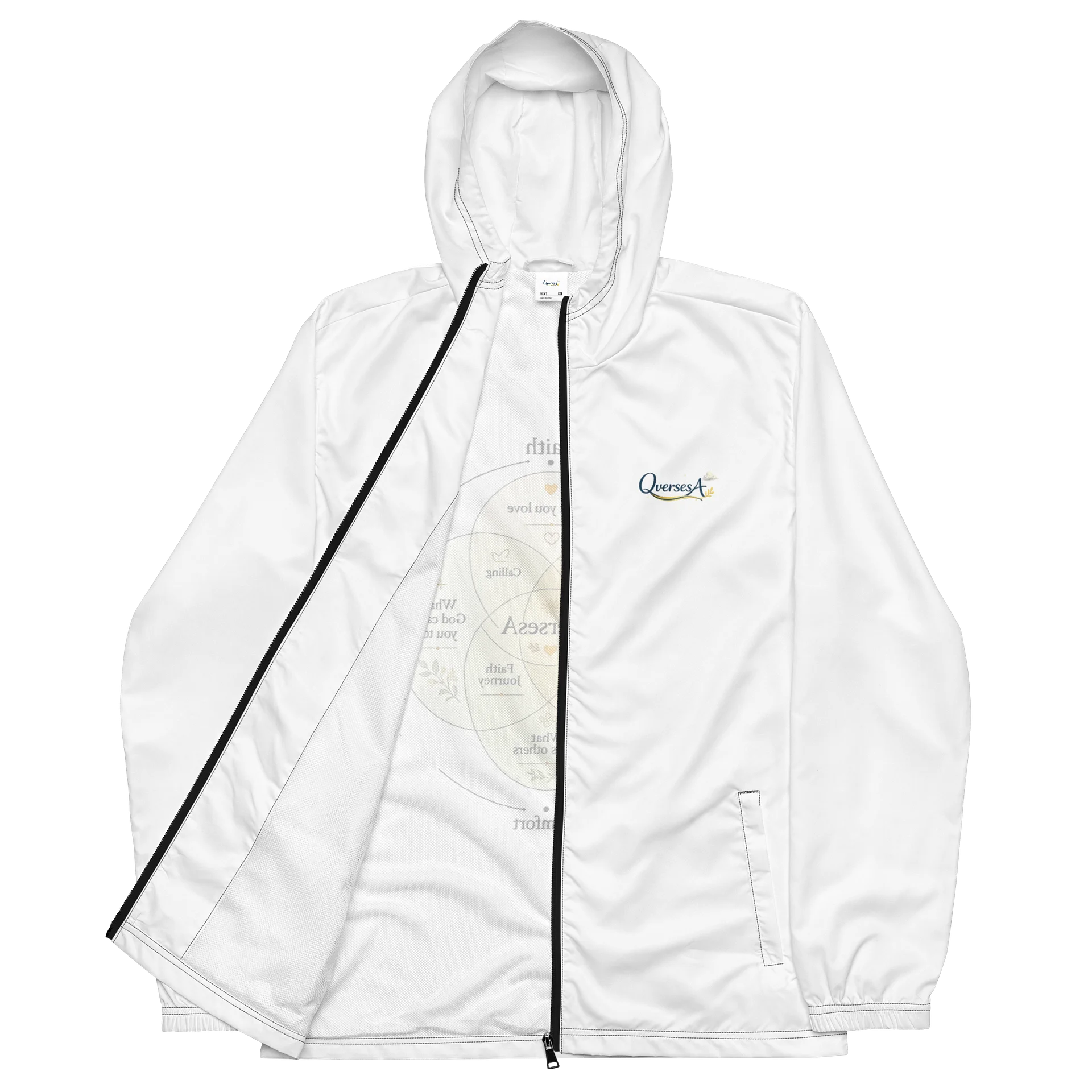 White Faith Windbreaker - unisex product image (3)