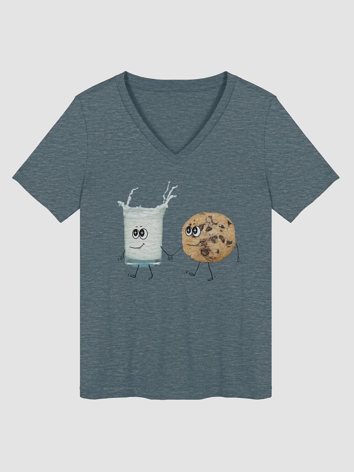 Milk & Cookies Forever V-Neck T-Shirt product image (1)