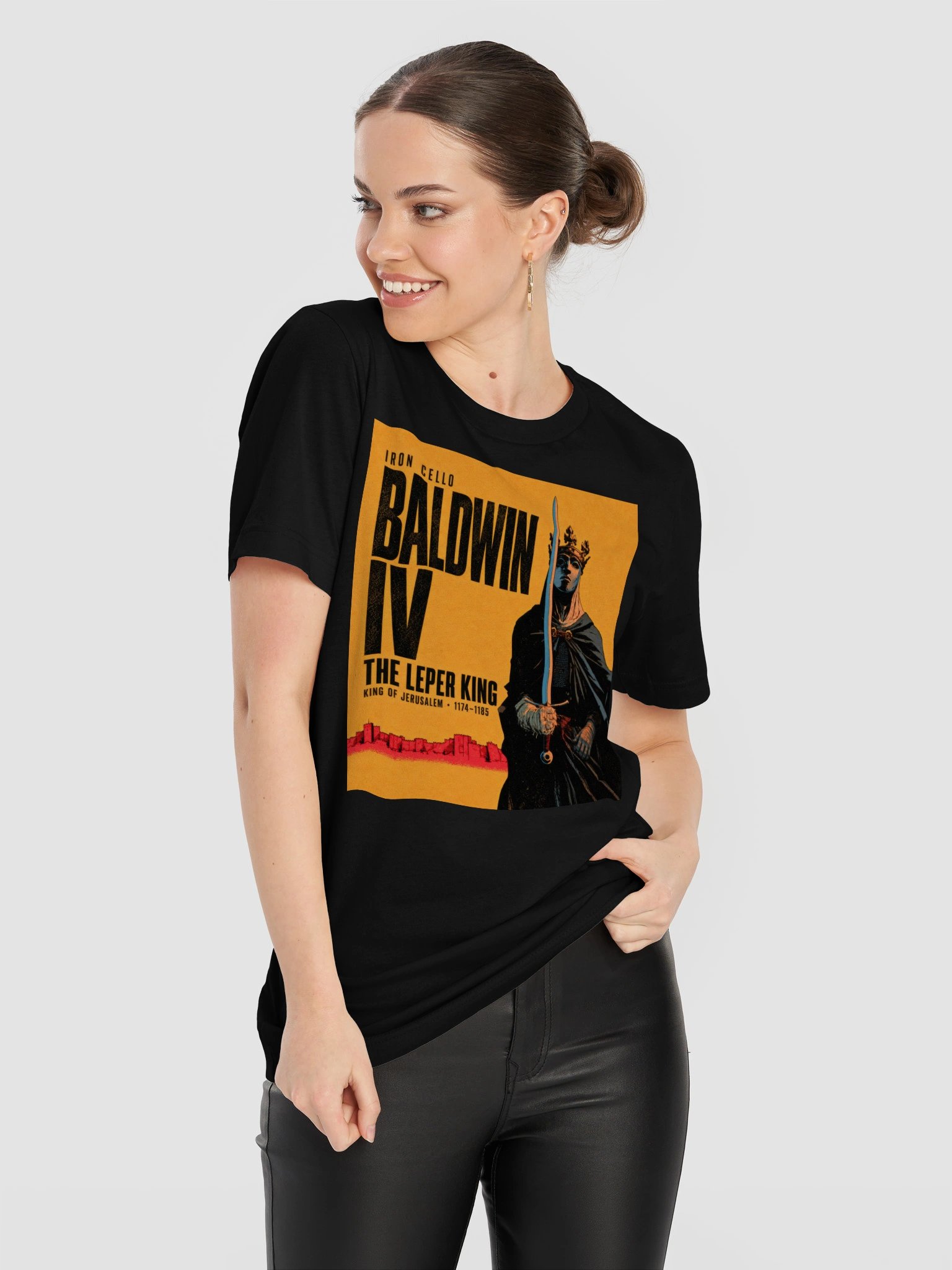 Baldwin IV — The Leper King | Iron Cello Tee product image (11)