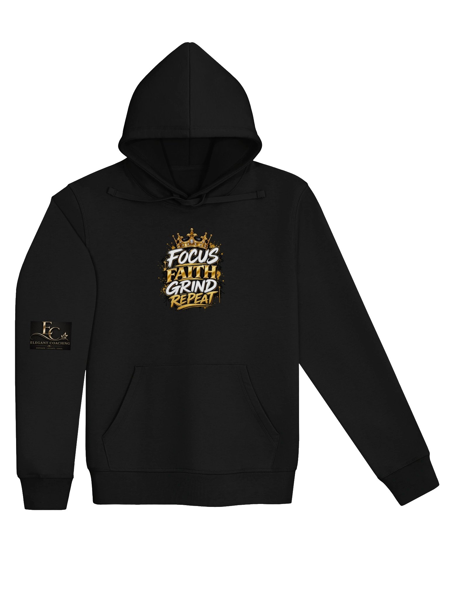 Focus Faith Grind Repeat Crown Hoodie product image (3)