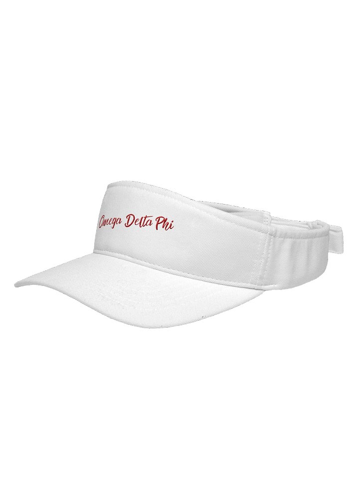 Omega Delta Phi White Embroidered Visor product image (2)