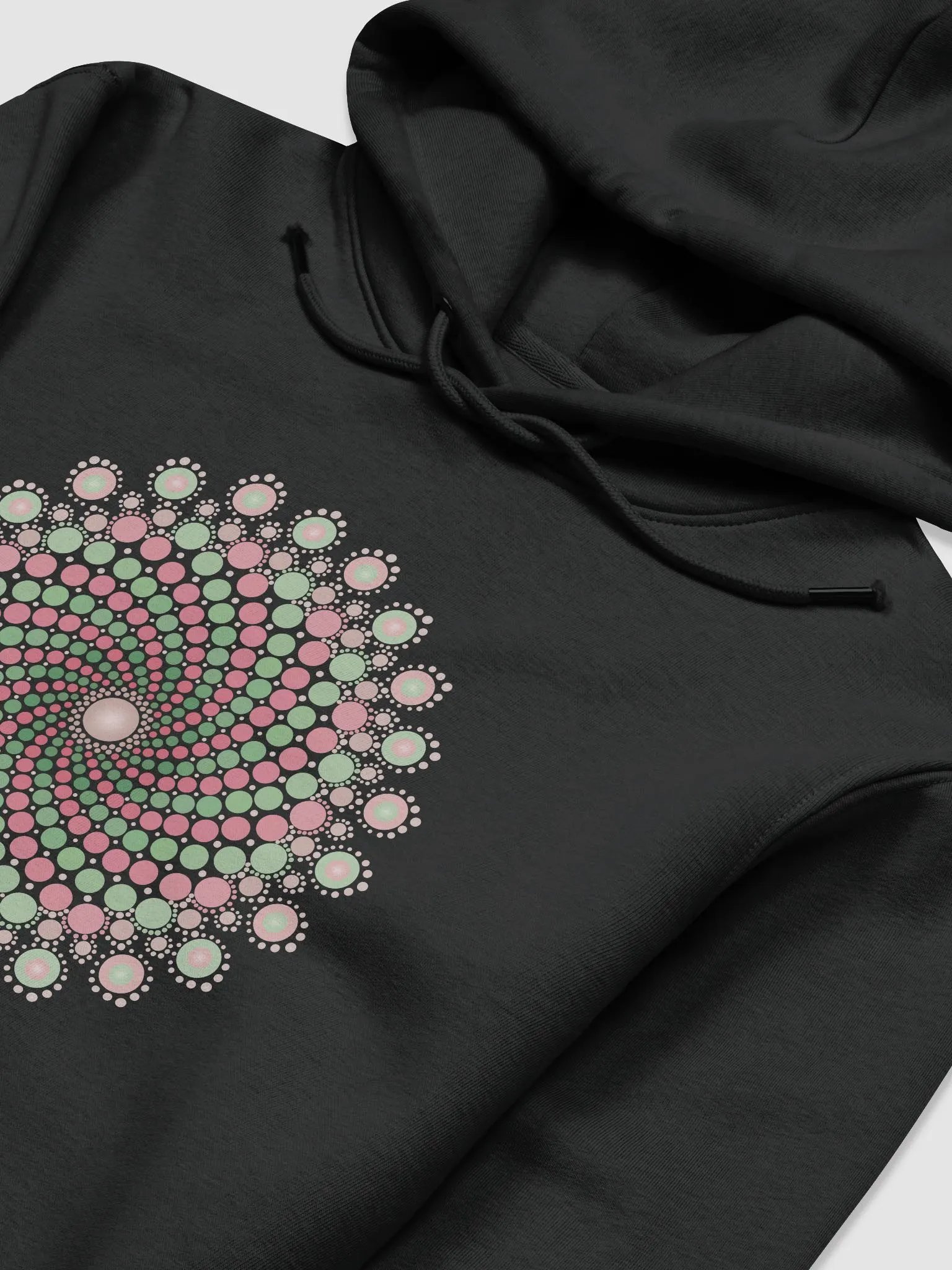 Green and Pink Mandala Unisex Eco Hoodie product image (3)