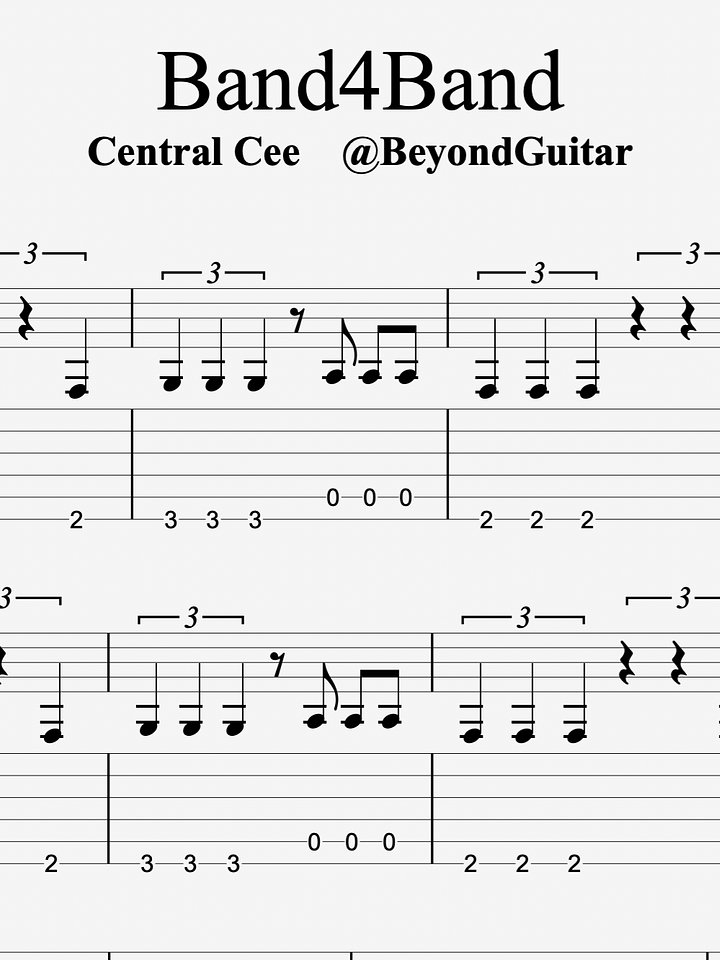 Band4Band guitar tab product image (1)