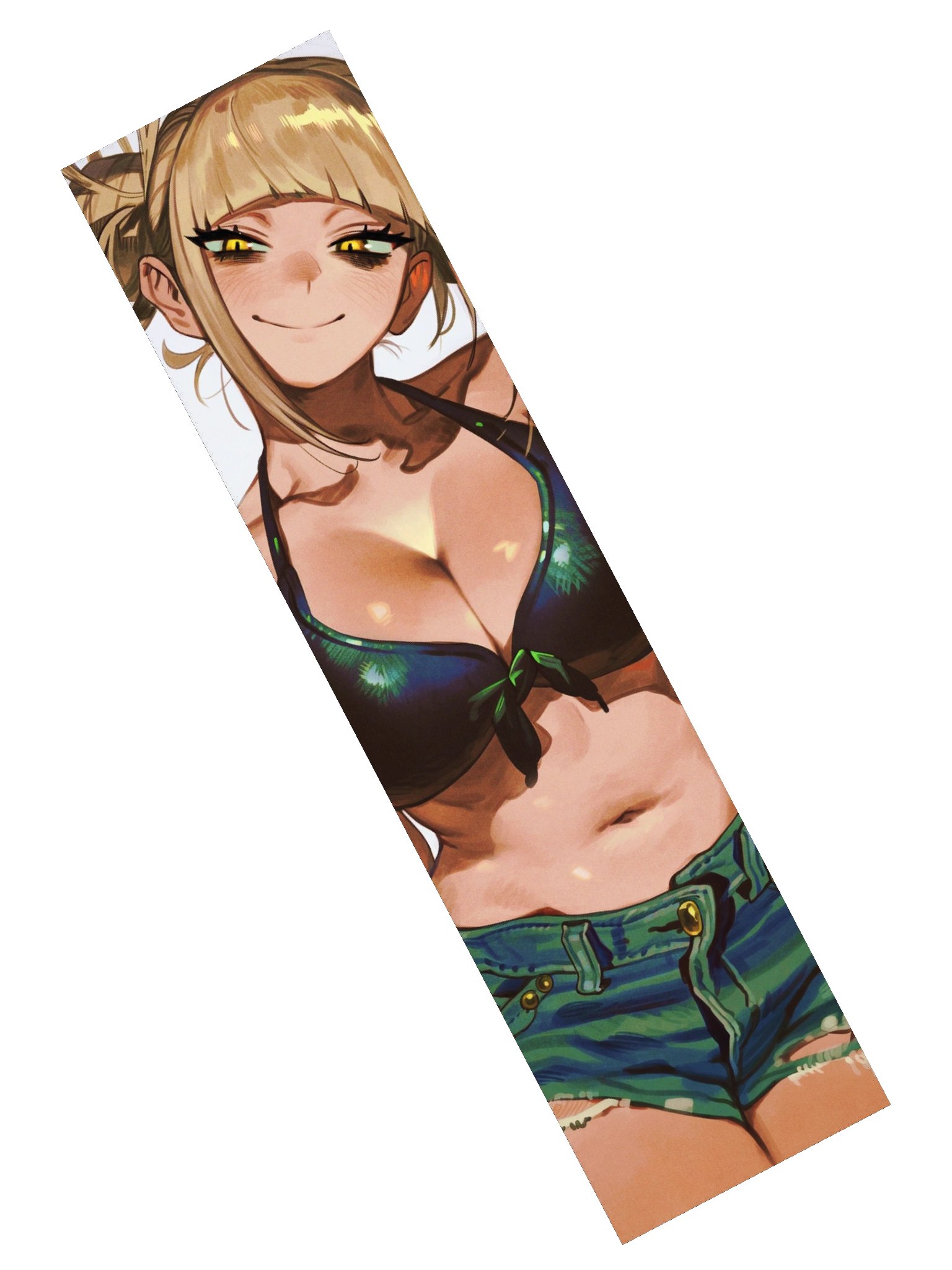 Blonde Bun Thirsty Bikini Girl Long Sticker product image (2)