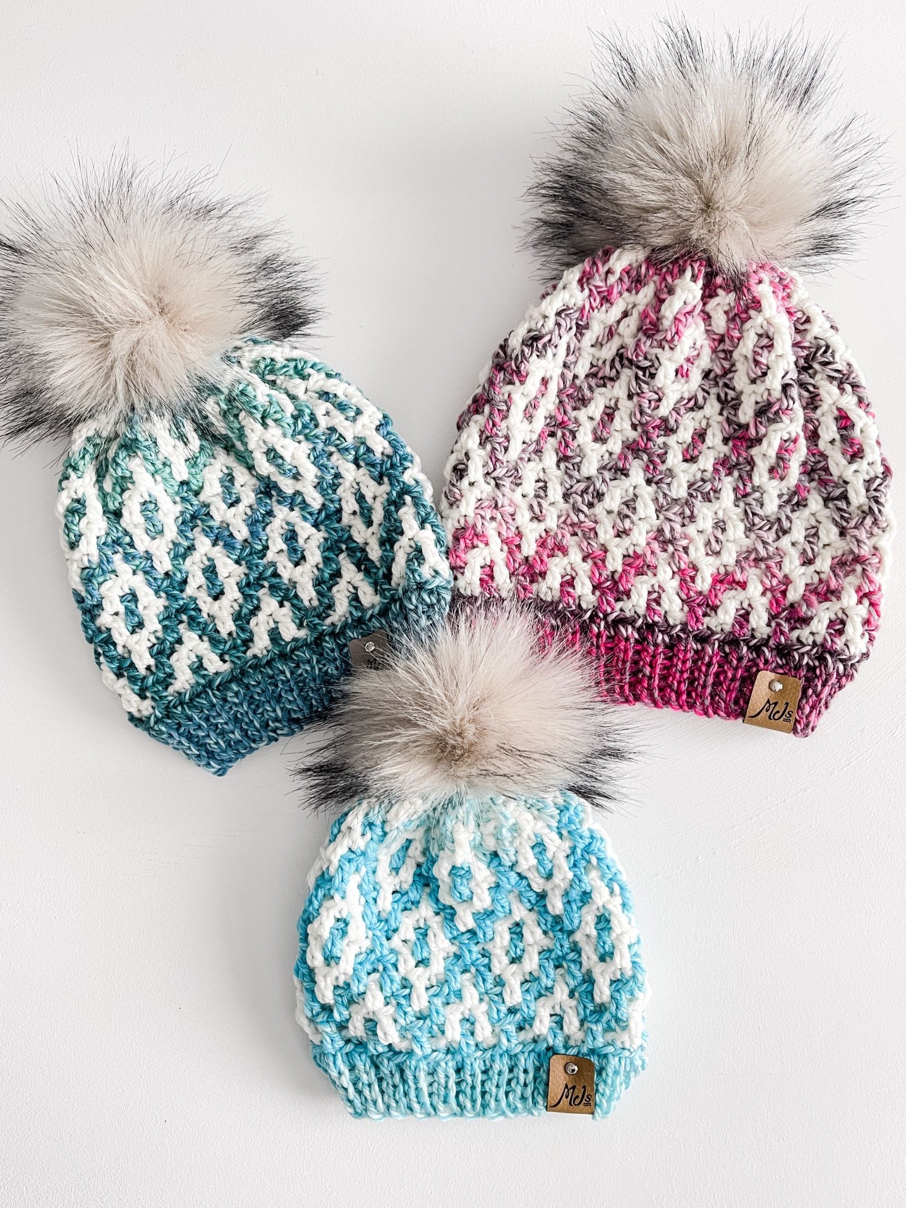 Bulky Mosaic Beanie Crochet Pattern product image (8)