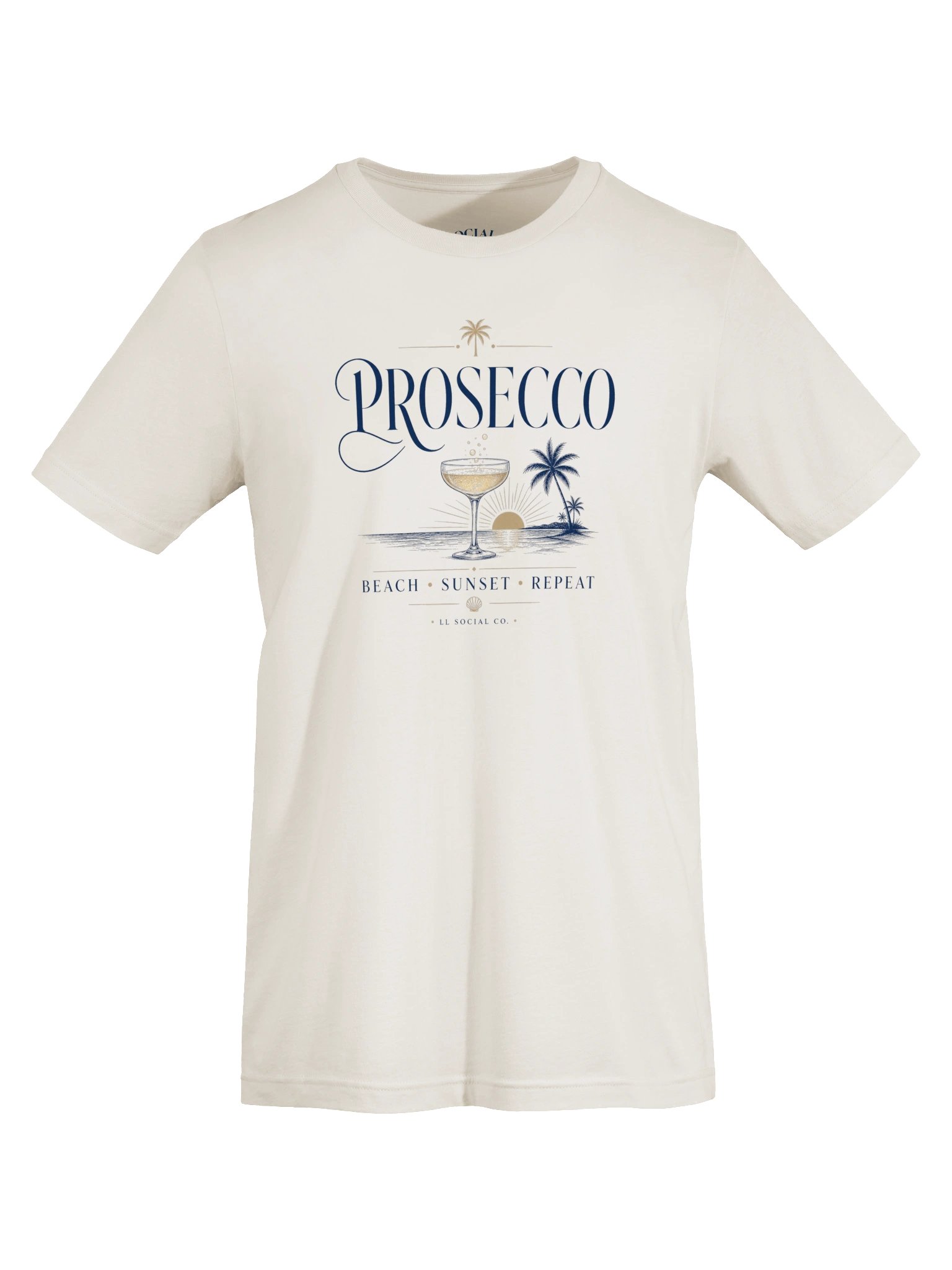 Prosecco Beach Sunset Repeat - Unisex Resort Tee product image (5)
