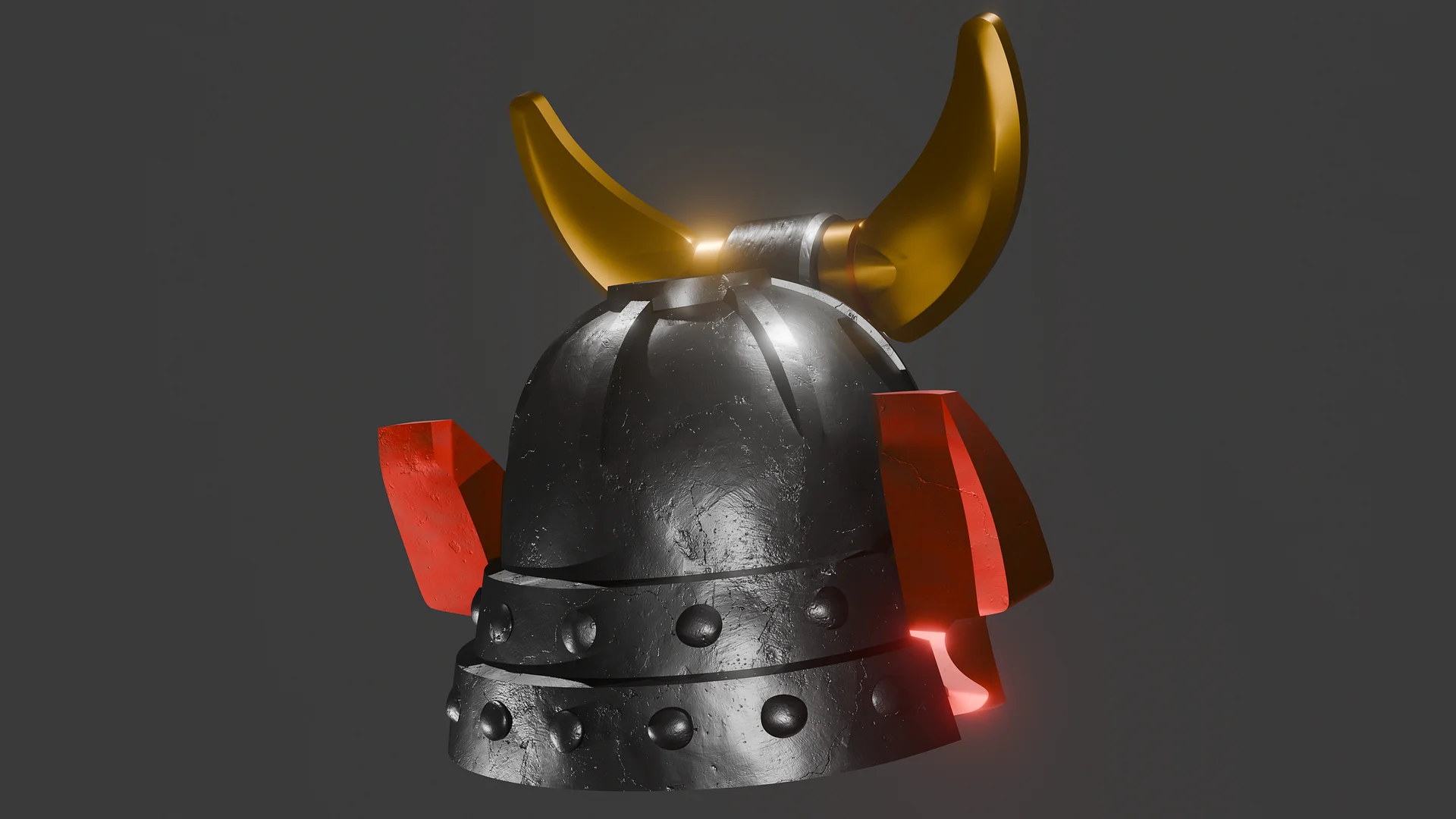Ninjago Samurai X Helmet - 3D printable model files product image (5)