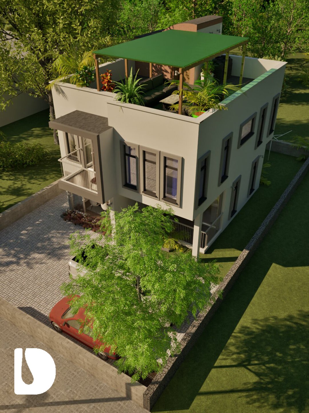3 Bedroom 3 Bathroom House Design DA33201B product image (2)