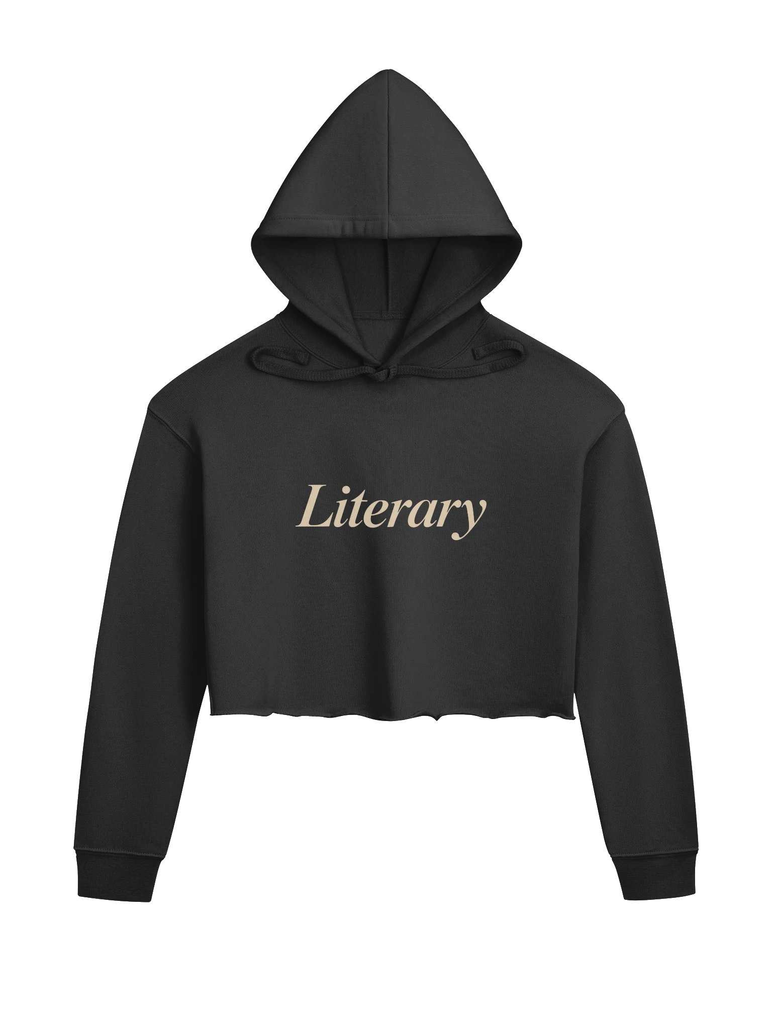Literary Crop Top- Black/Beige product image (1)