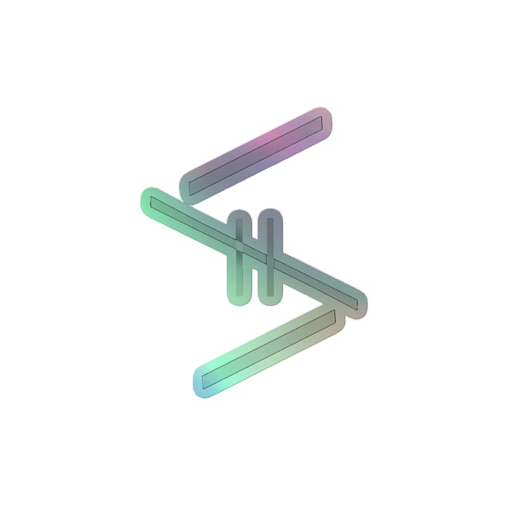 'Standard' holo logo sticker product image (2)